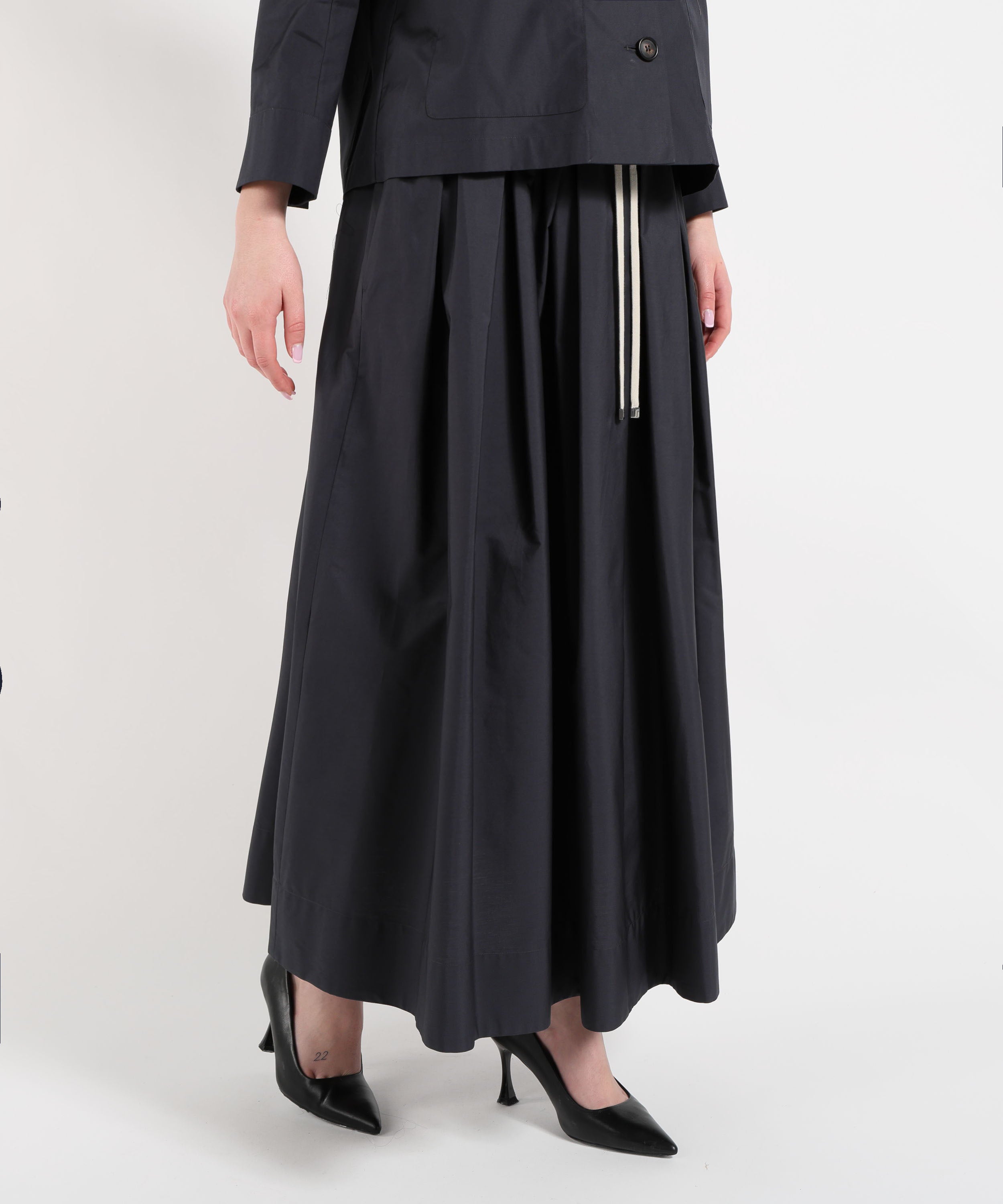 'S MAX MARA Gonna ampia pineta