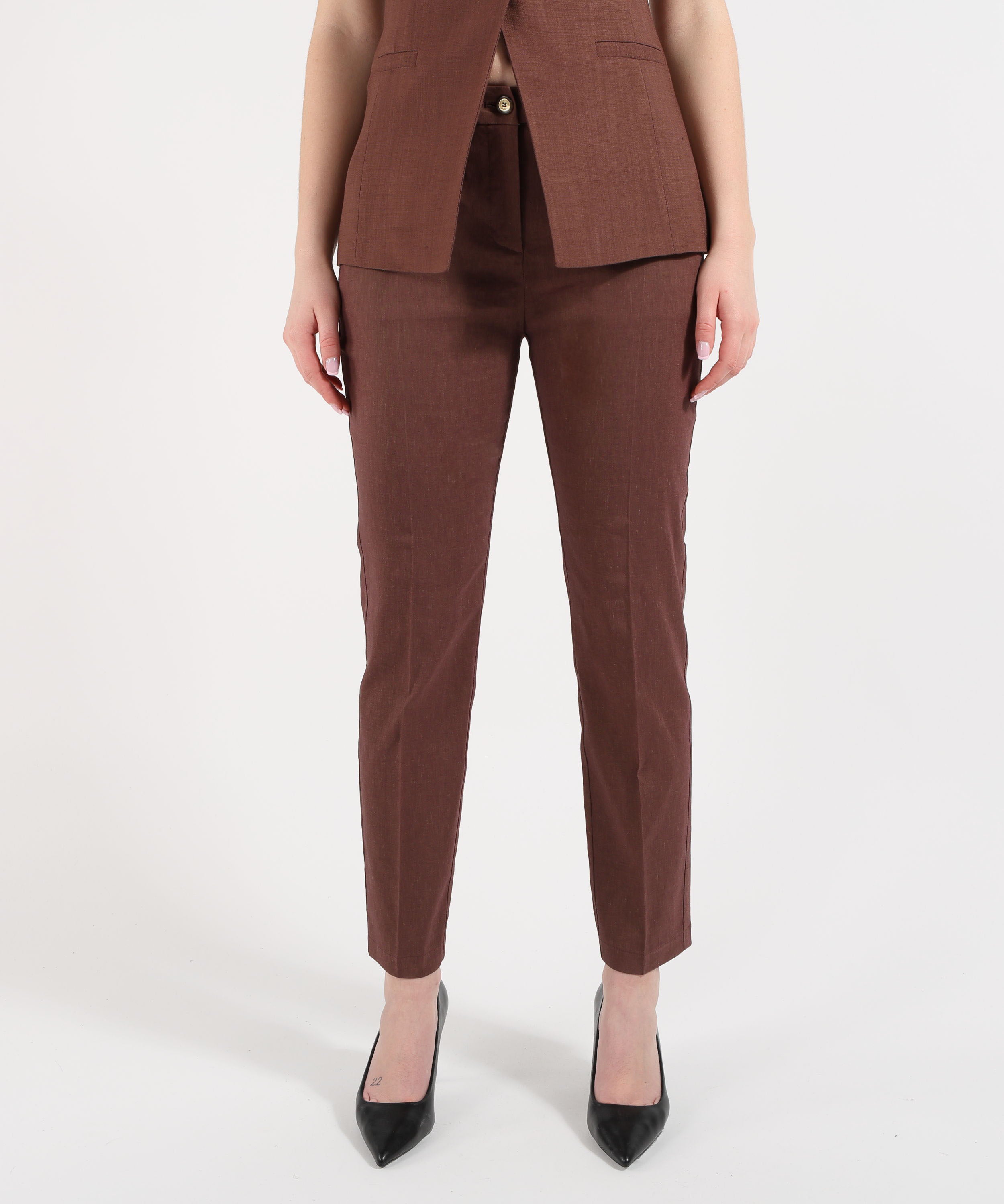 Pantaloni PINKO Pantalone Elegante Donna Marrone | PINKO