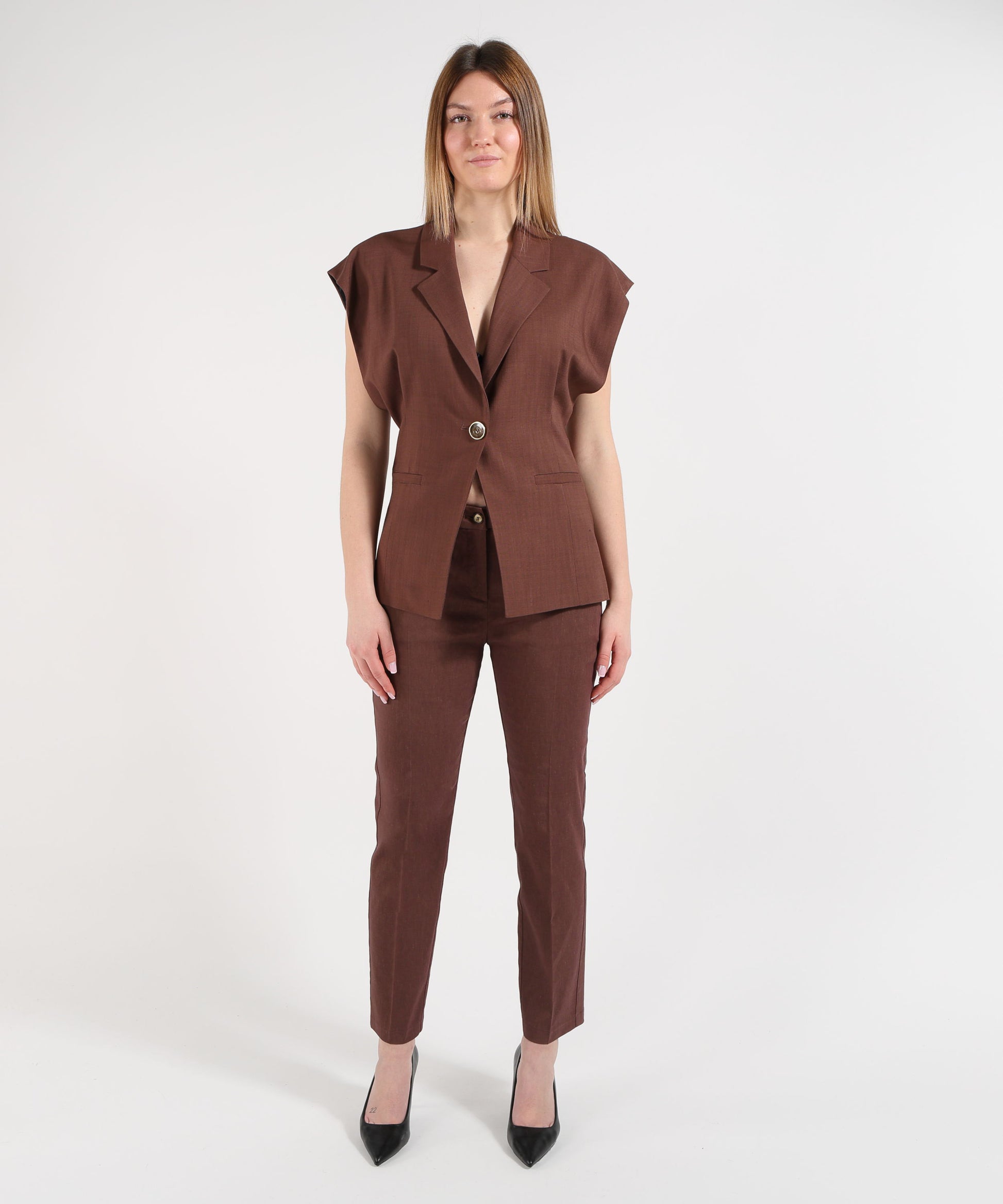 Pantaloni PINKO Pantalone Elegante Donna Marrone | PINKO