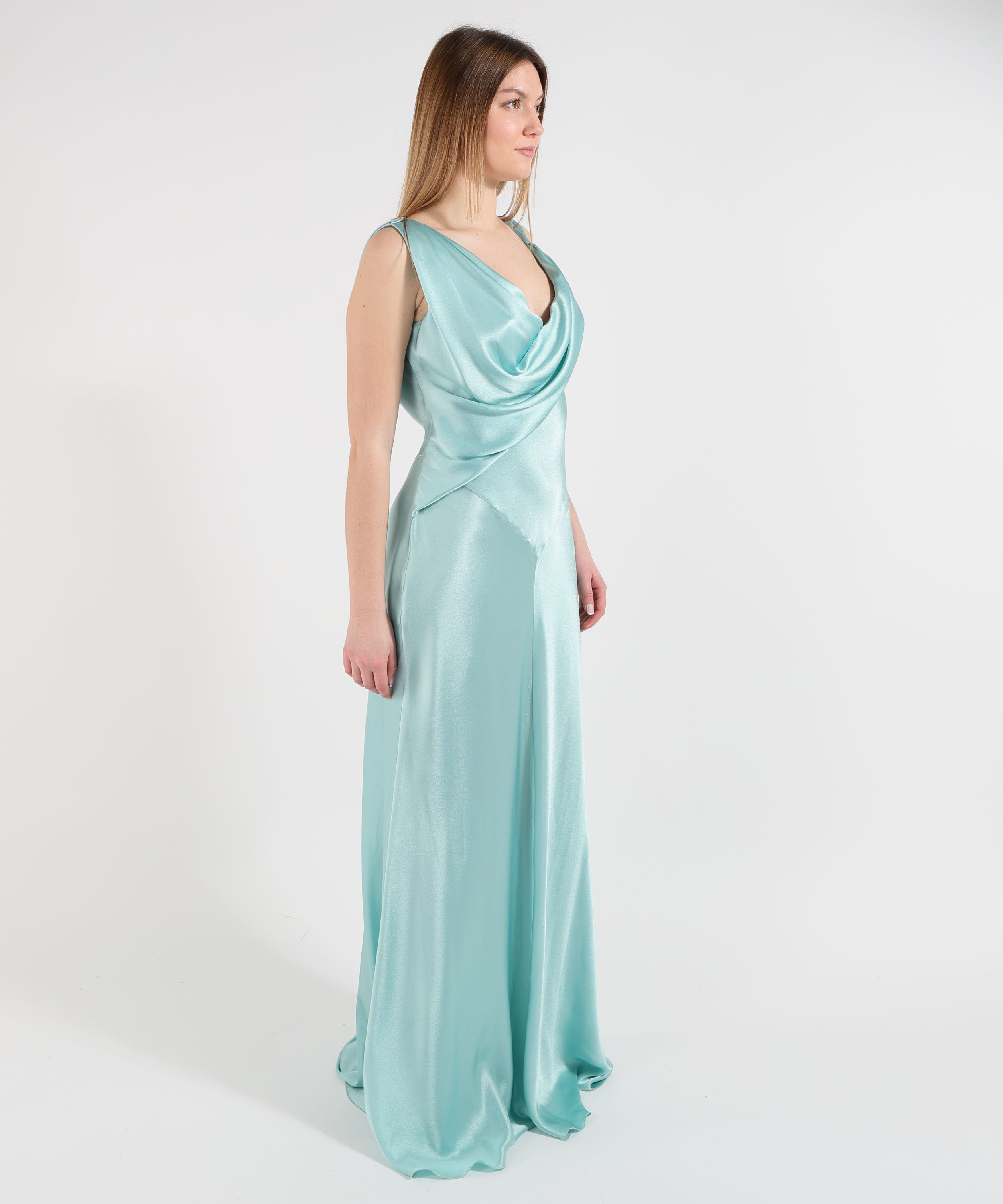 ALBERTA FERRETTI abito misto seta