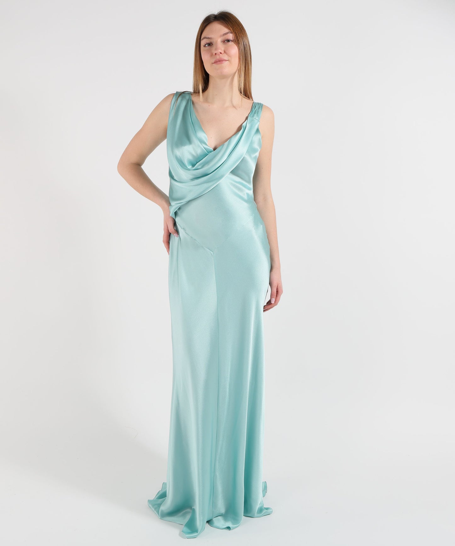 ALBERTA FERRETTI abito misto seta