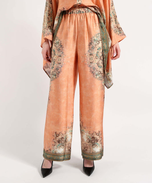 Amosa Pantalone Donna Morbido con Stampa Fantasia