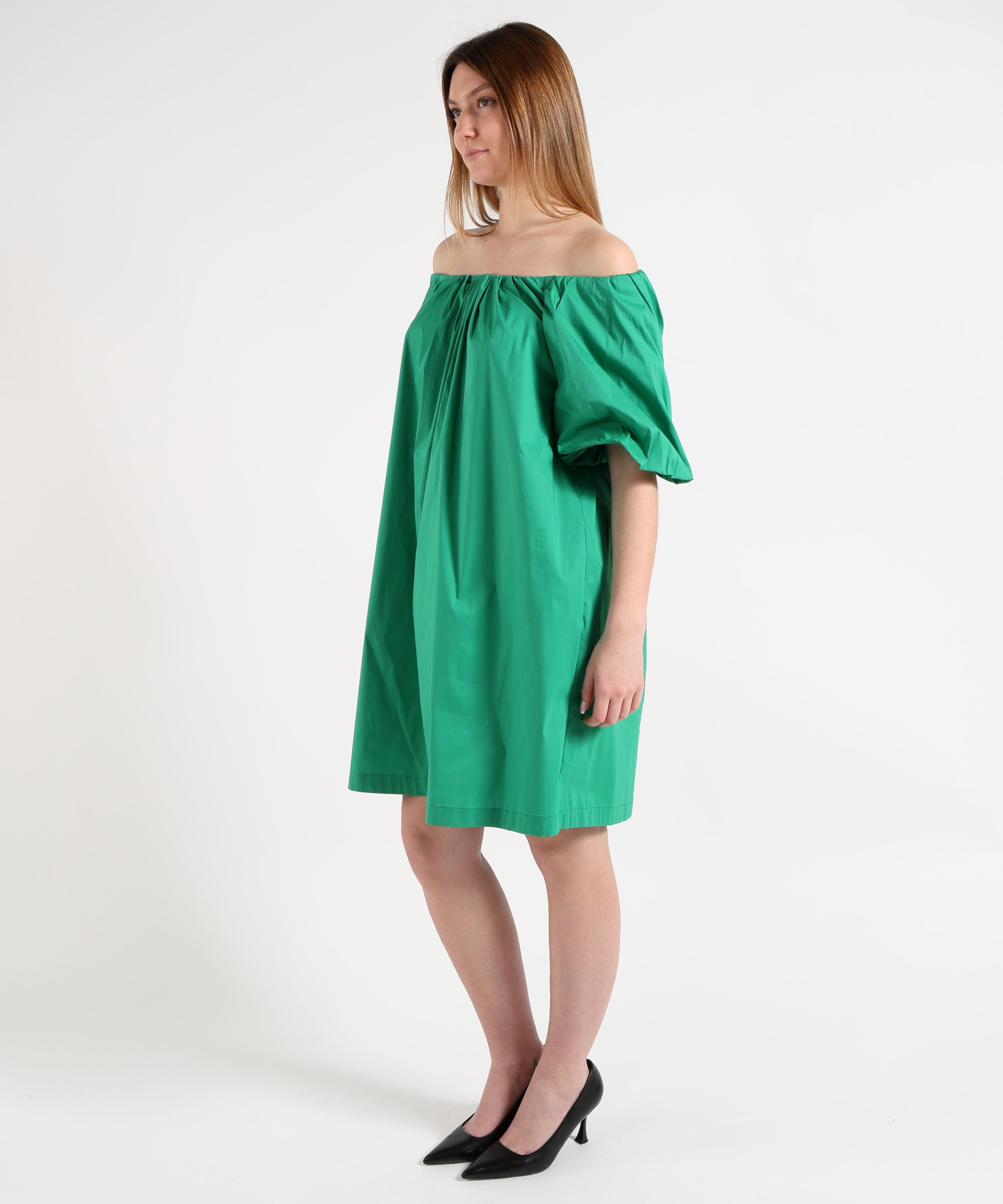 LIVIANA CONTI Abito Midi Donna Verde Morbido