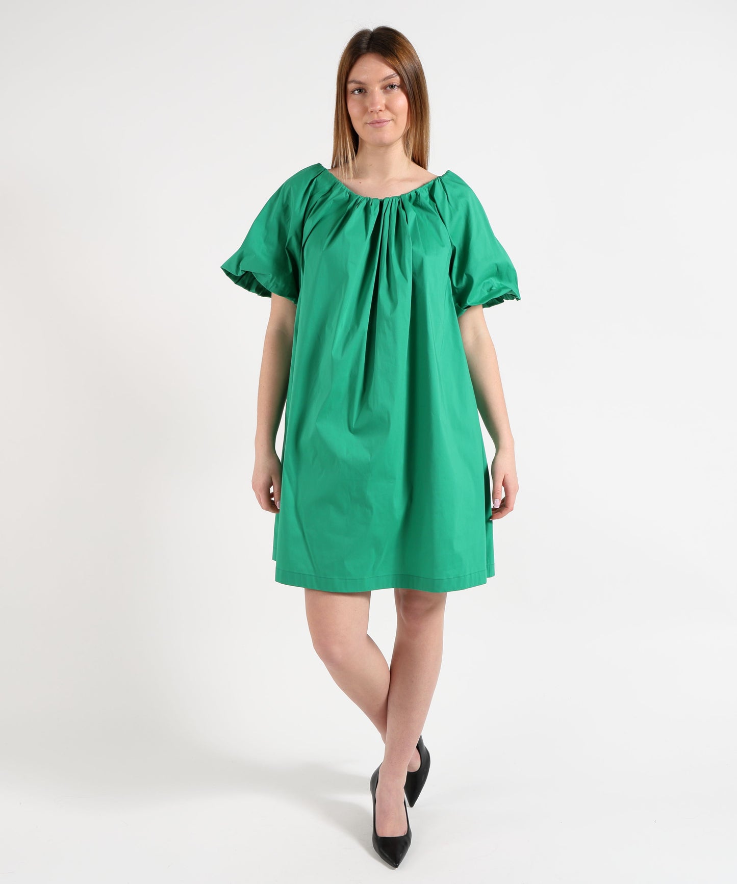 LIVIANA CONTI Abito Midi Donna Verde Morbido