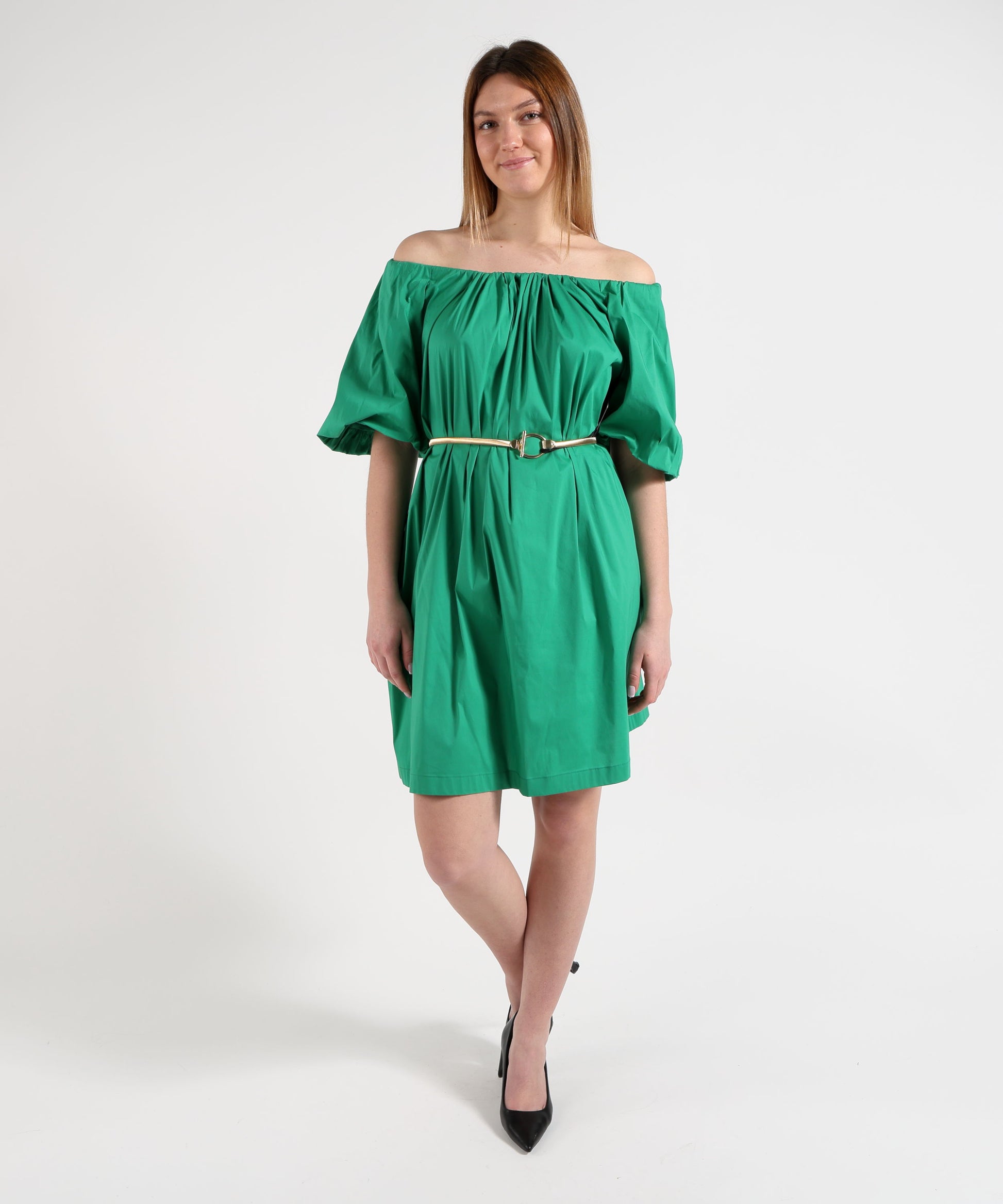 Abiti LIVIANA CONTI Abito Midi Donna Verde Morbido Verde | LIVIANA CONTI