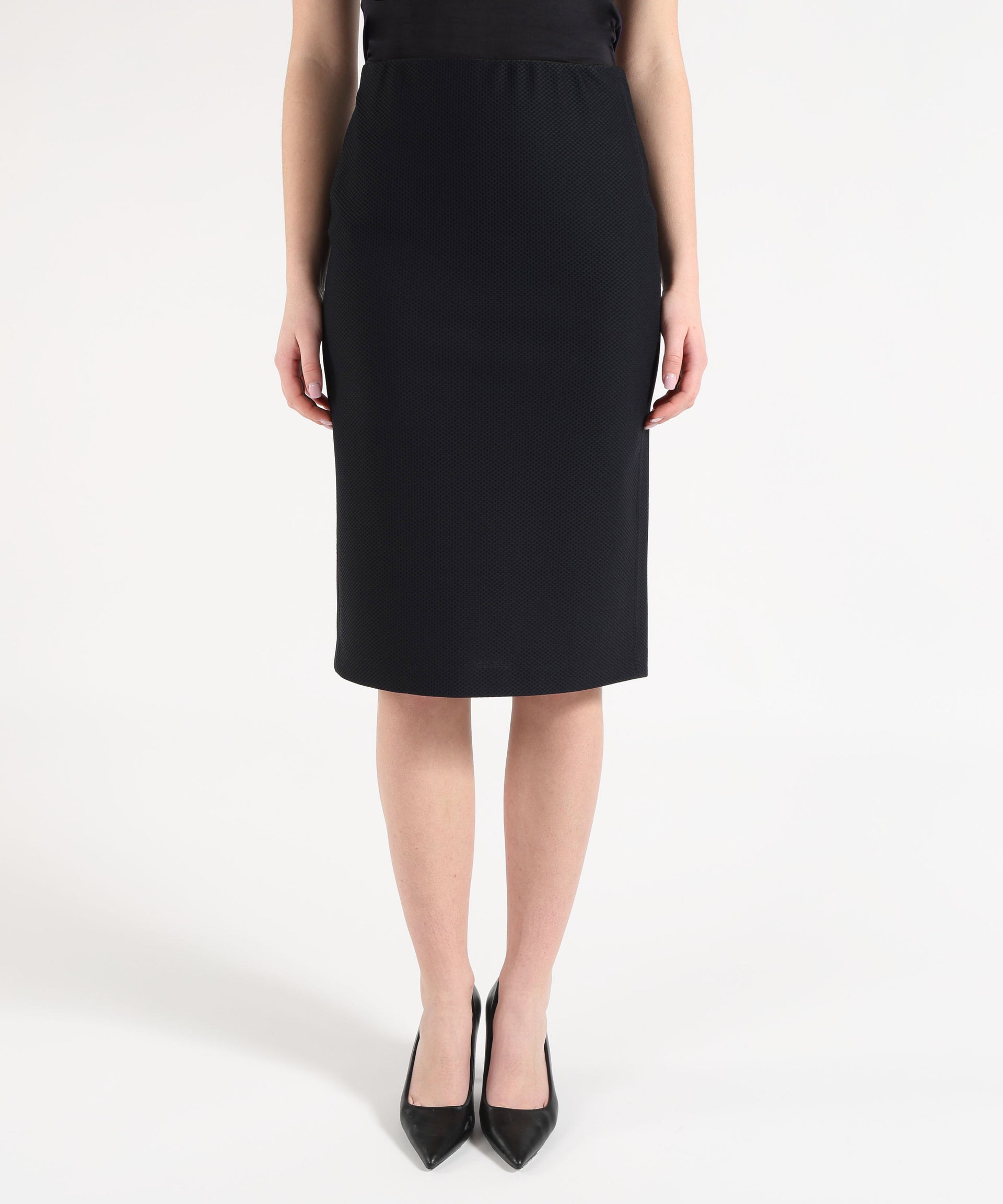 SEVENTY Gonna Midi Donna Effetto Nido d’Ape