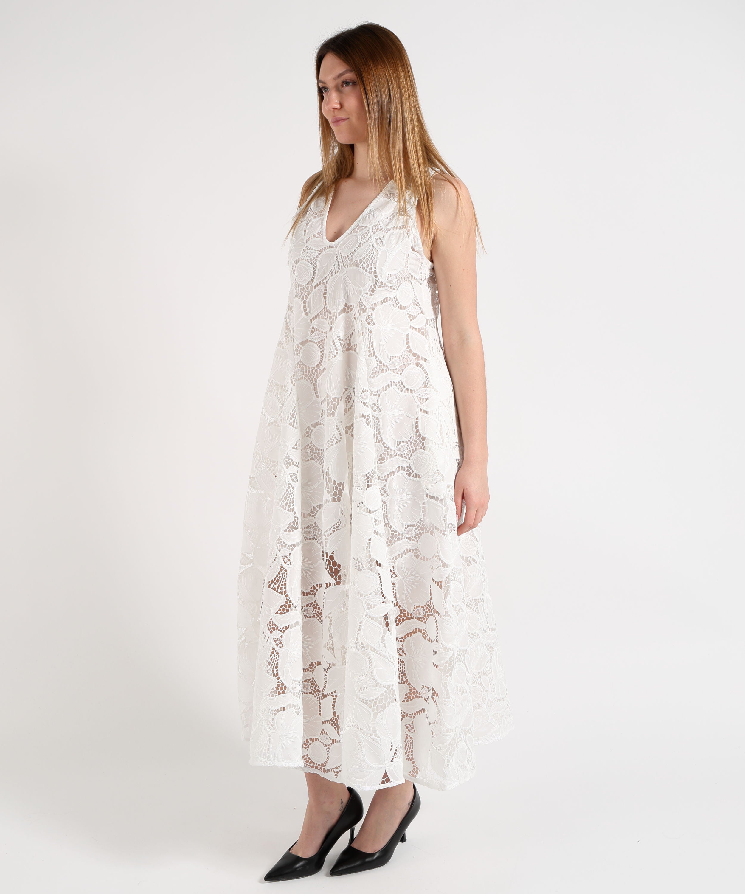 MEIMEI Abito Donna Smanicato Fantasia Floreale