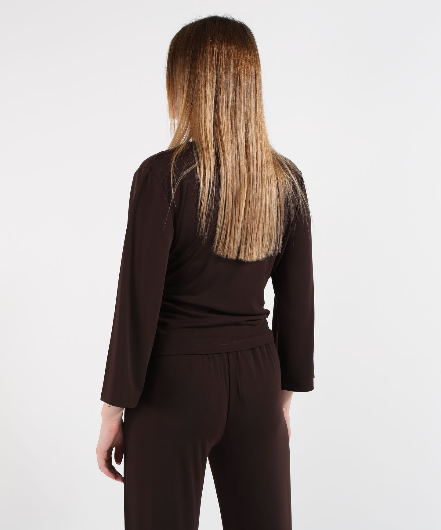 SEVENTY Maglia Donna con Scollo a V Incrociato