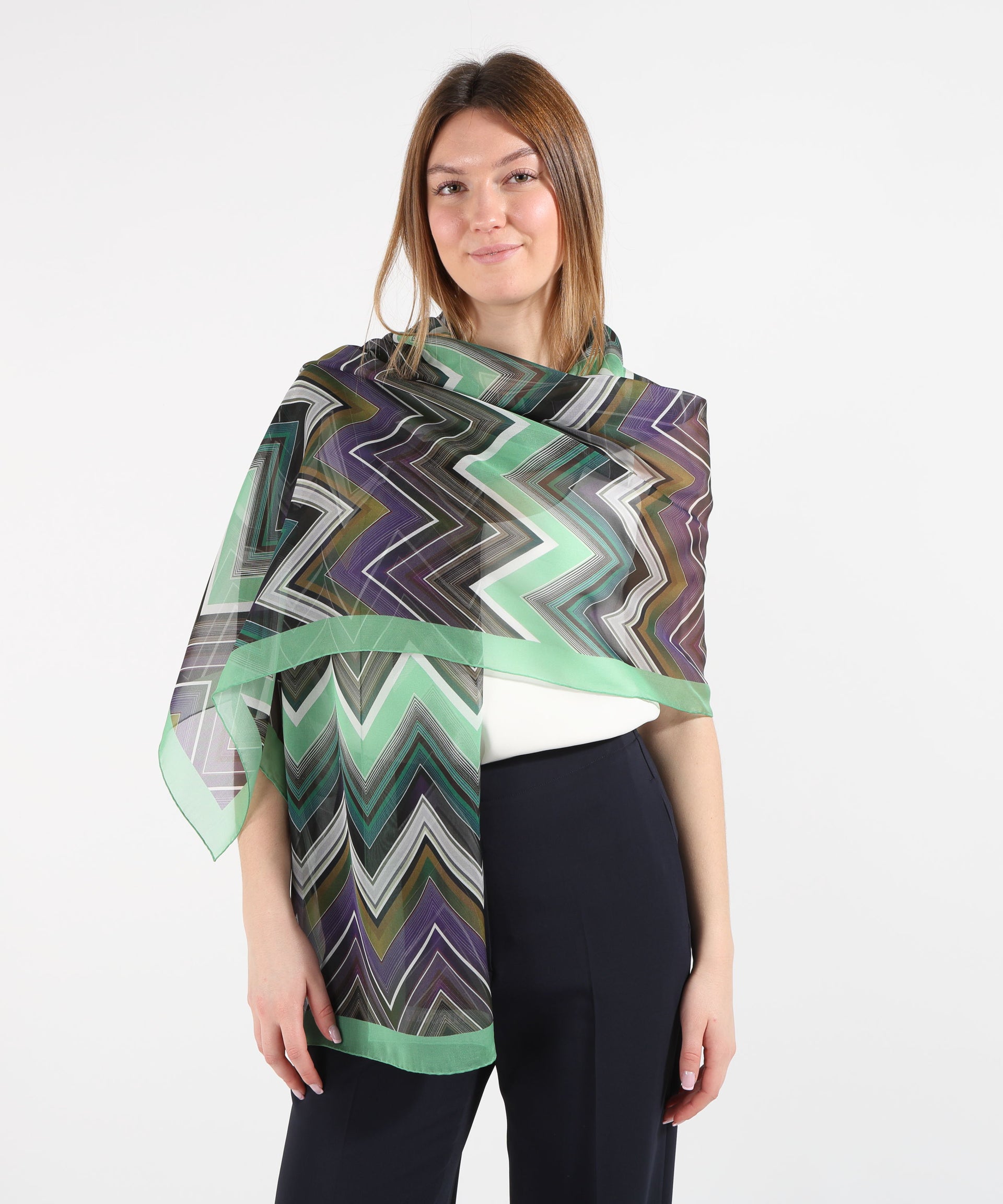 MISSONI Stola Rettangolare Fantasia Geometrica