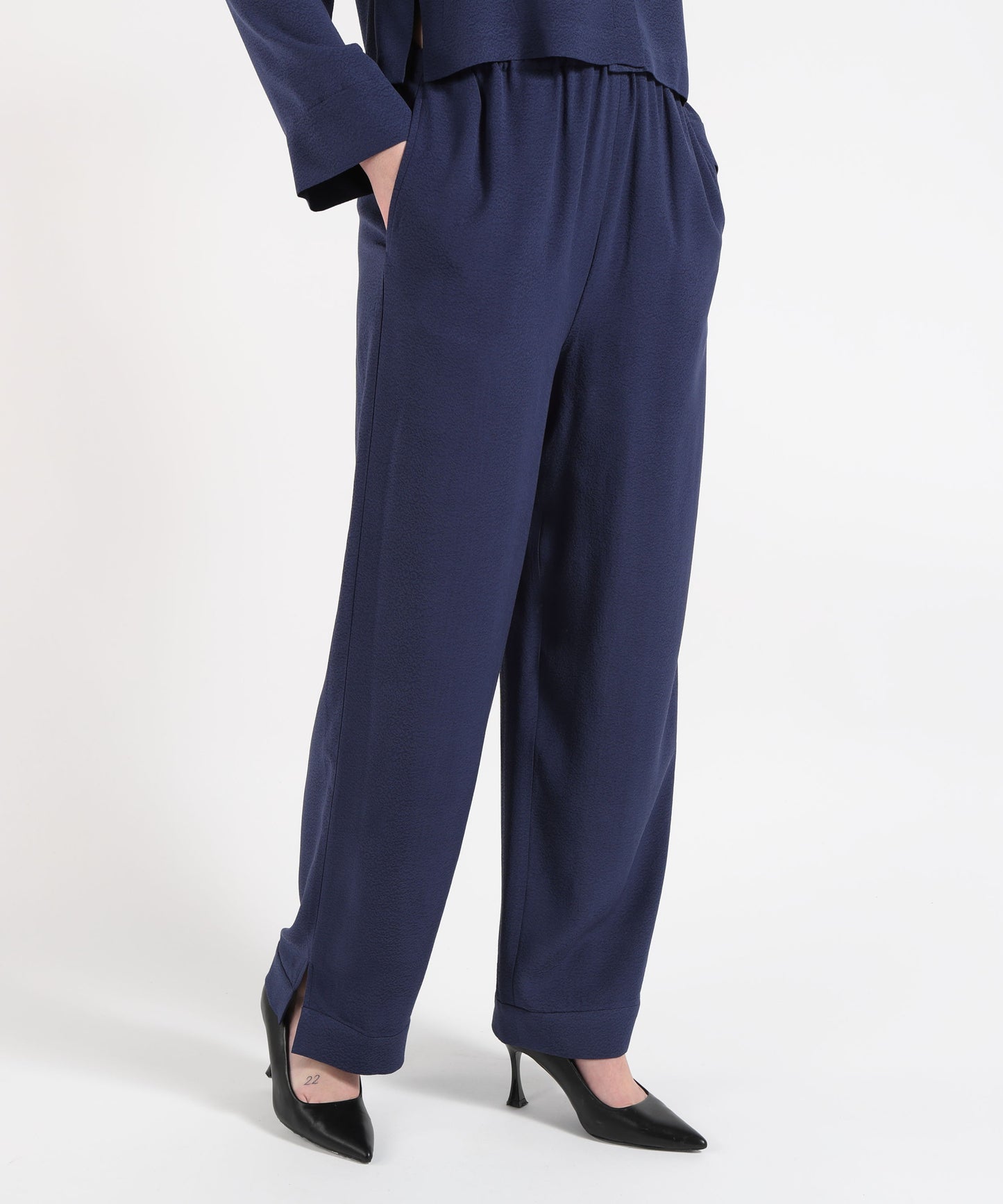 EMPORIO ARMANI Women's Soft Pants with Elasticated Waist