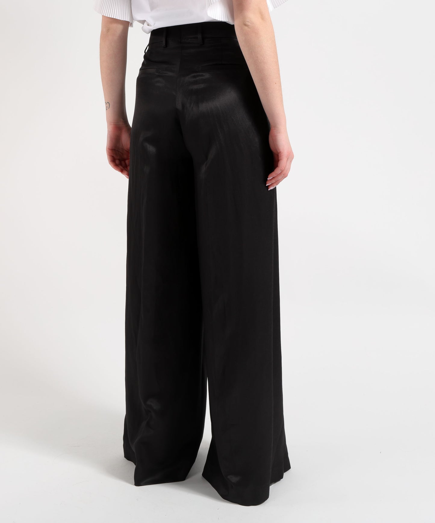 BERWICH Pantalone Donna Molto Ampio con Pieghe