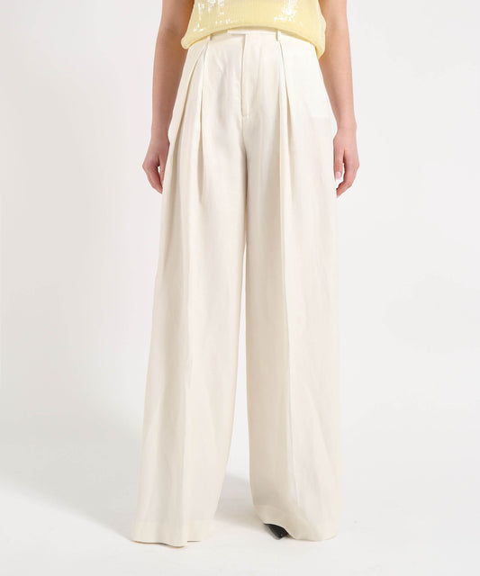 BERWICH Pantalone Donna Molto Ampio con Pieghe