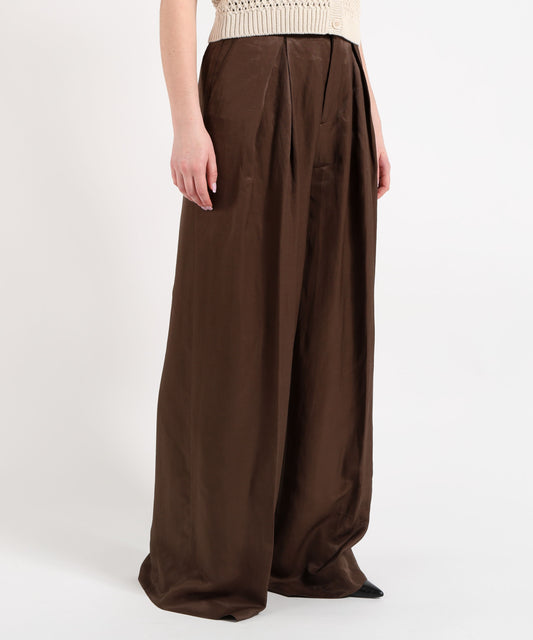 BERWICH Pantalone Donna Molto Ampio con Pieghe