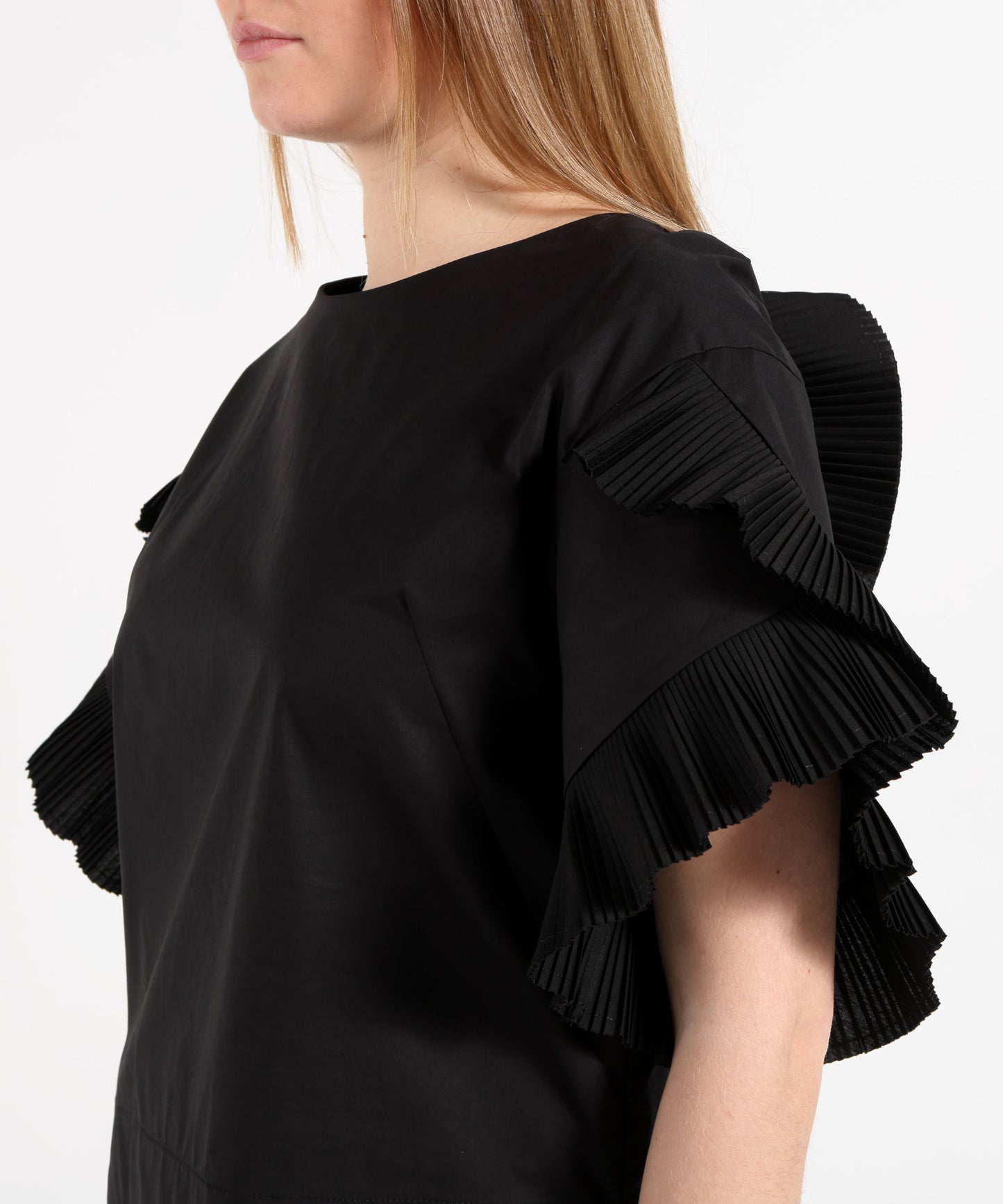 MEIMEI T-shirt Donna Oversize con Ruches Plissettate