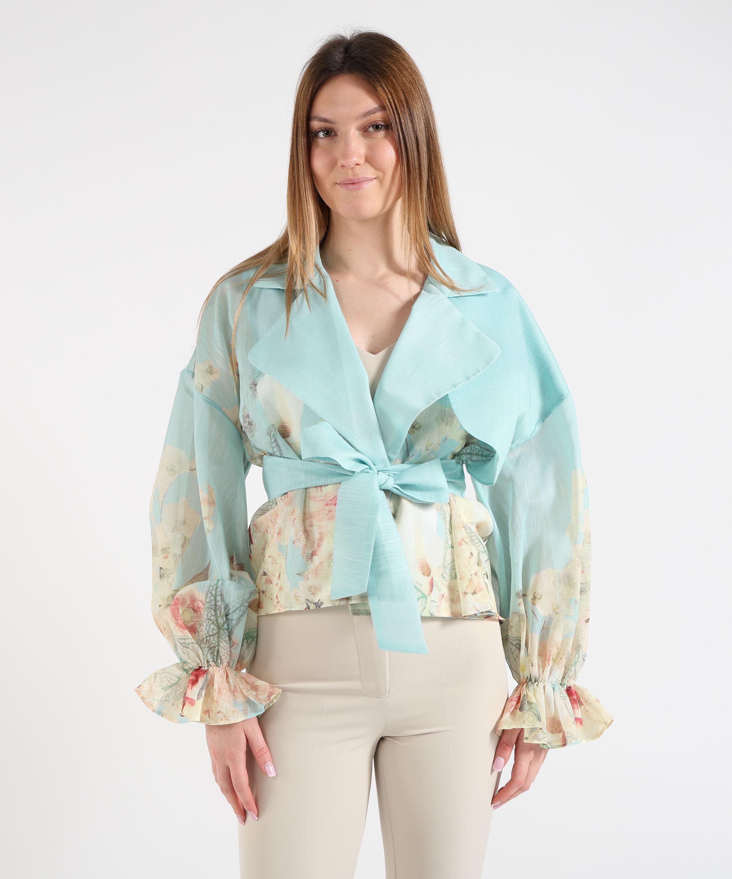 Amosa Giacchino Donna Fantasia Floreale