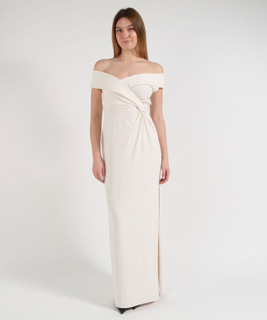 Dresses &amp; Suits LAUREN RALPH LAUREN Leonidas dress Crema | LAUREN RALPH LAUREN