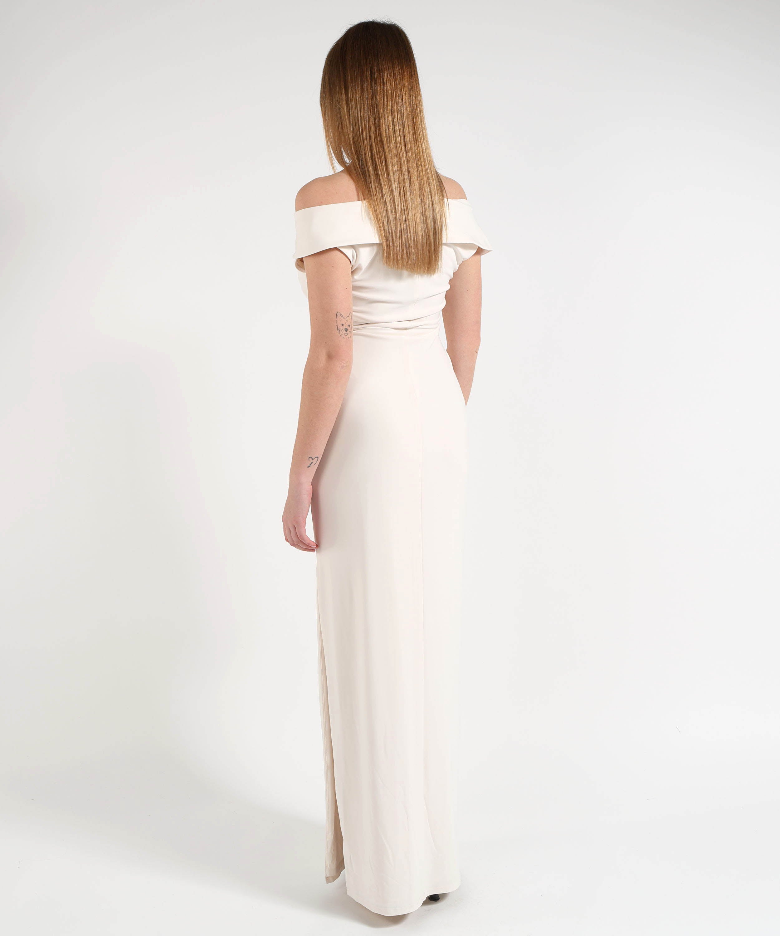 Dresses & Suits LAUREN RALPH LAUREN Leonidas dress Crema | LAUREN RALPH LAUREN