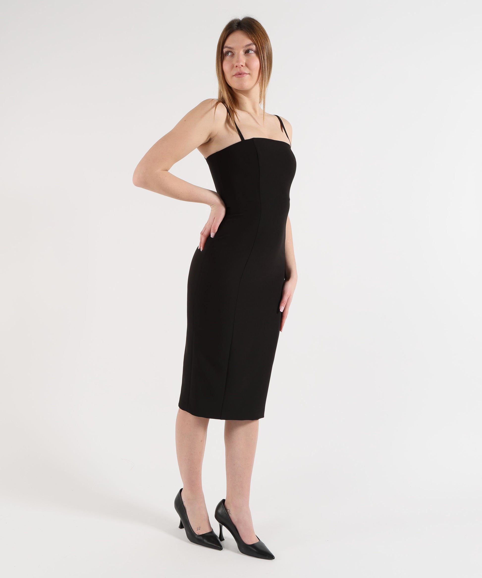 Dresses &amp; Suits SILENCE LIMITED  trace dress Nero | SILENCE LIMITED