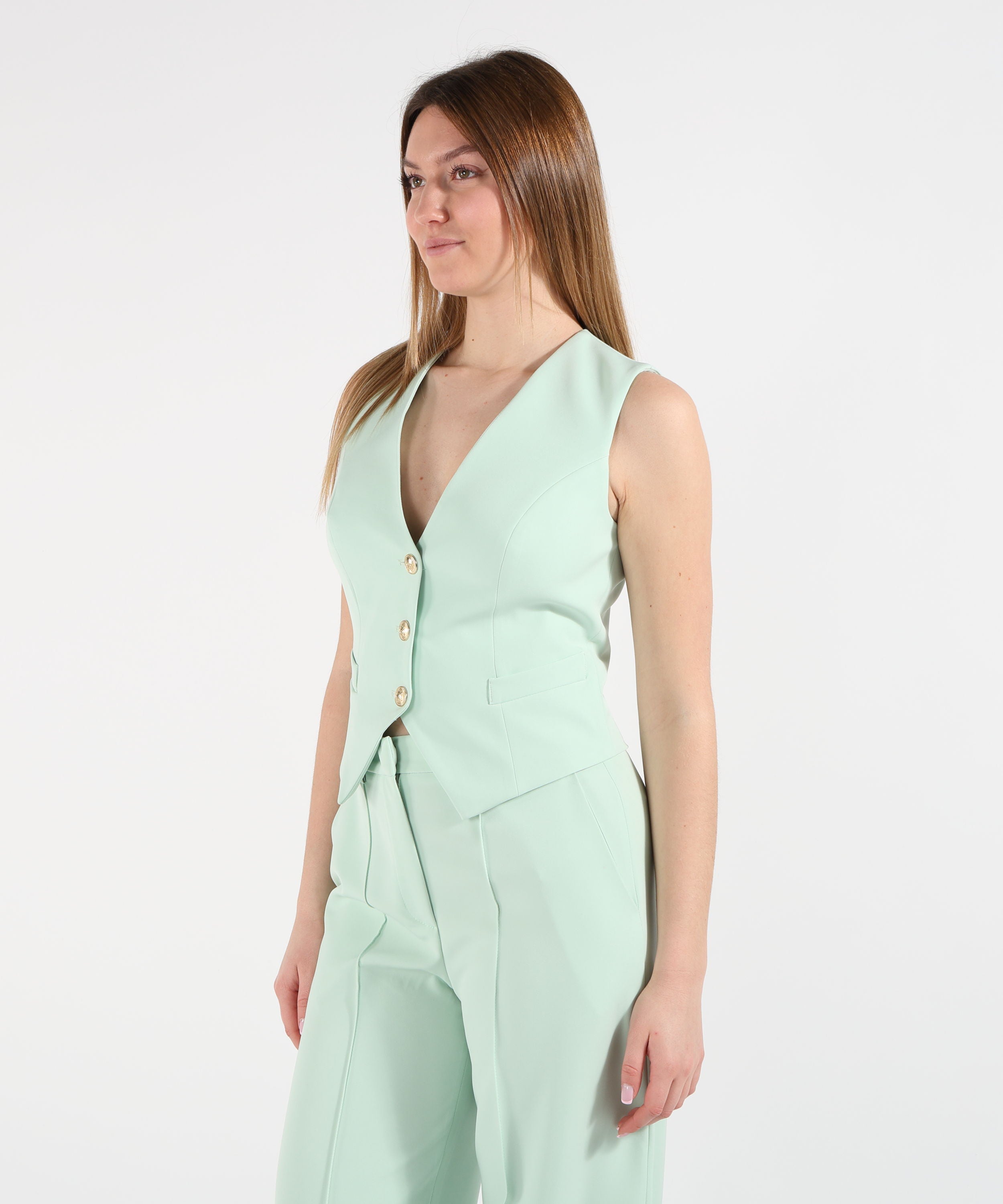 Gilet SILENCE LIMITED gilet naima honey Menta | SILENCE LIMITED