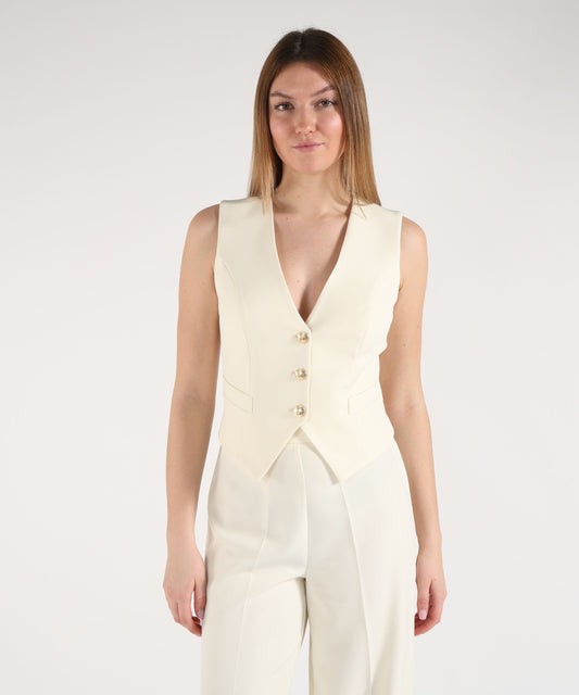 Vests SILENCE LIMITED gilet naima honey Latte | SILENCE LIMITED