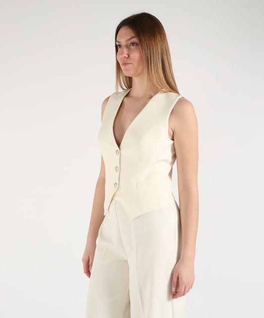 Vests SILENCE LIMITED gilet naima honey Latte | SILENCE LIMITED