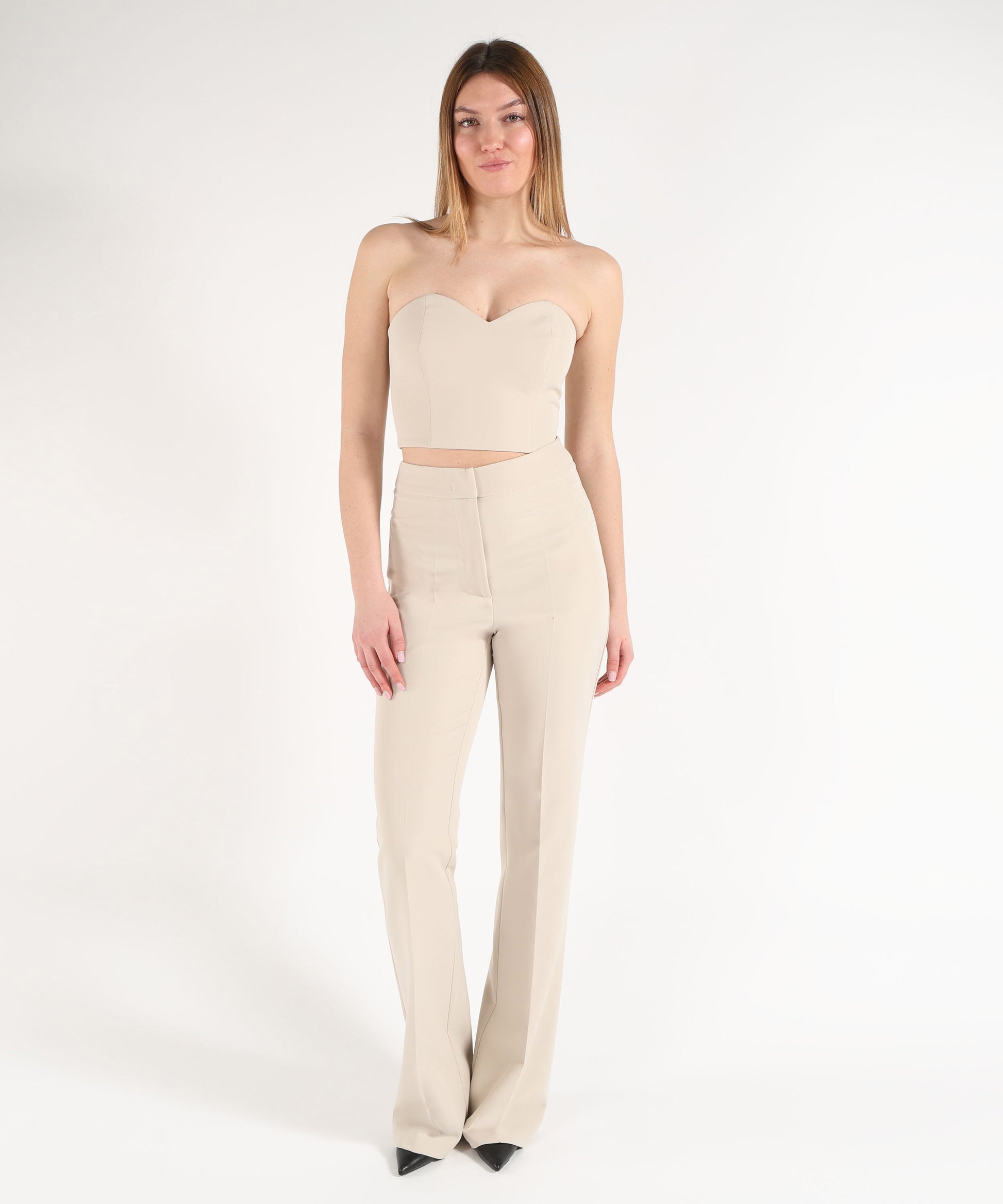 Pantaloni SILENCE LIMITED Pantalone flare key Grigio | SILENCE LIMITED