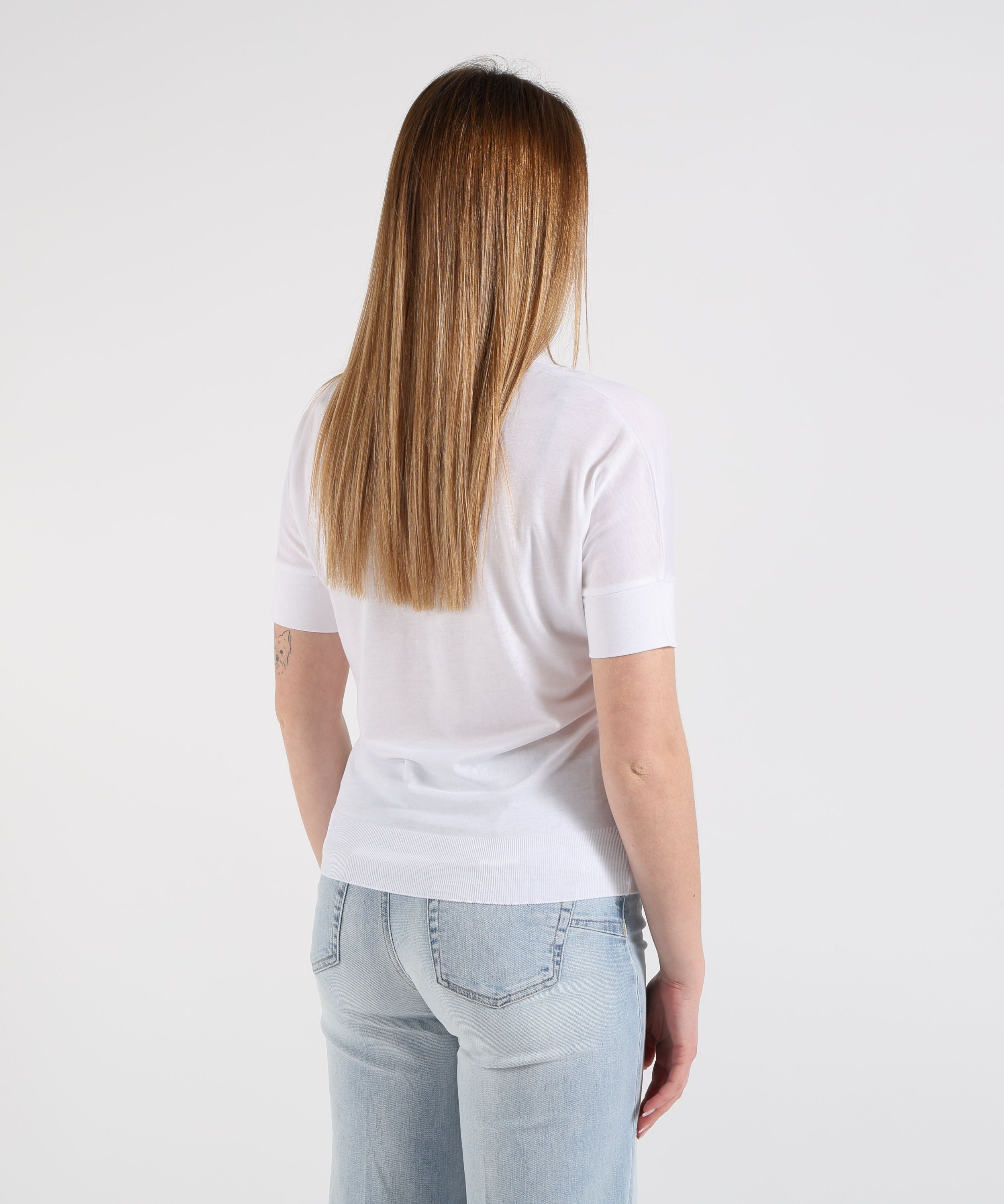 HERNO Polo in glam knit effect