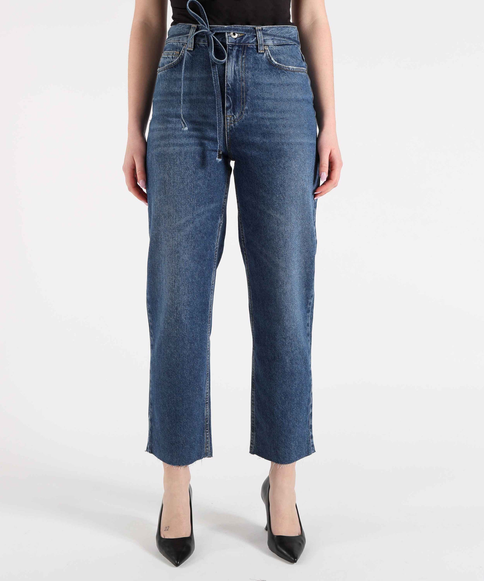 Jeans LIUJO denim Jeans straight con cintura Denim | LIUJO denim