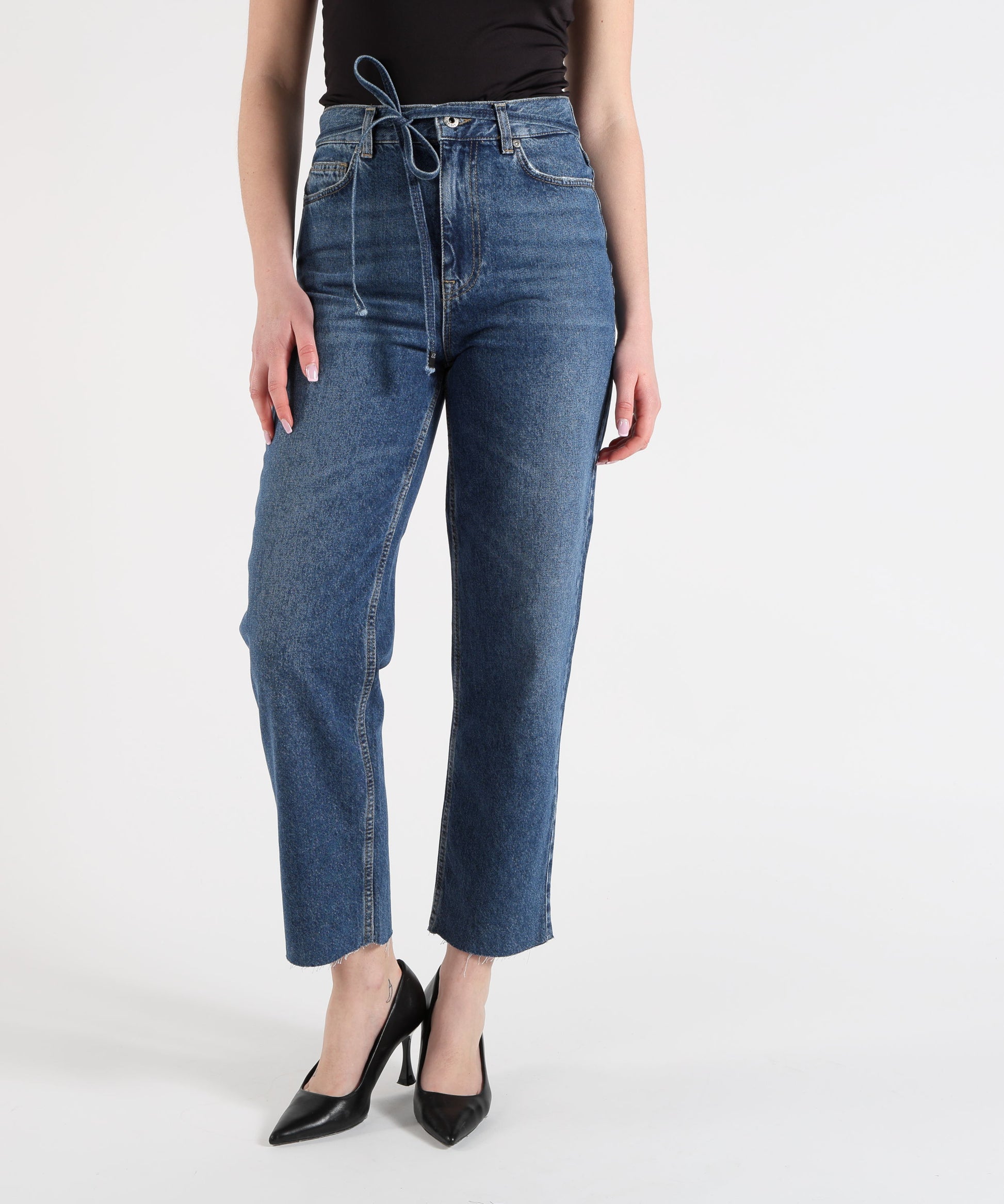 Jeans LIUJO denim Jeans straight con cintura Denim | LIUJO denim