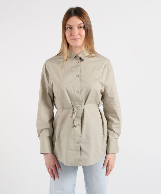 LIUJO WHITE Poplin Shirt