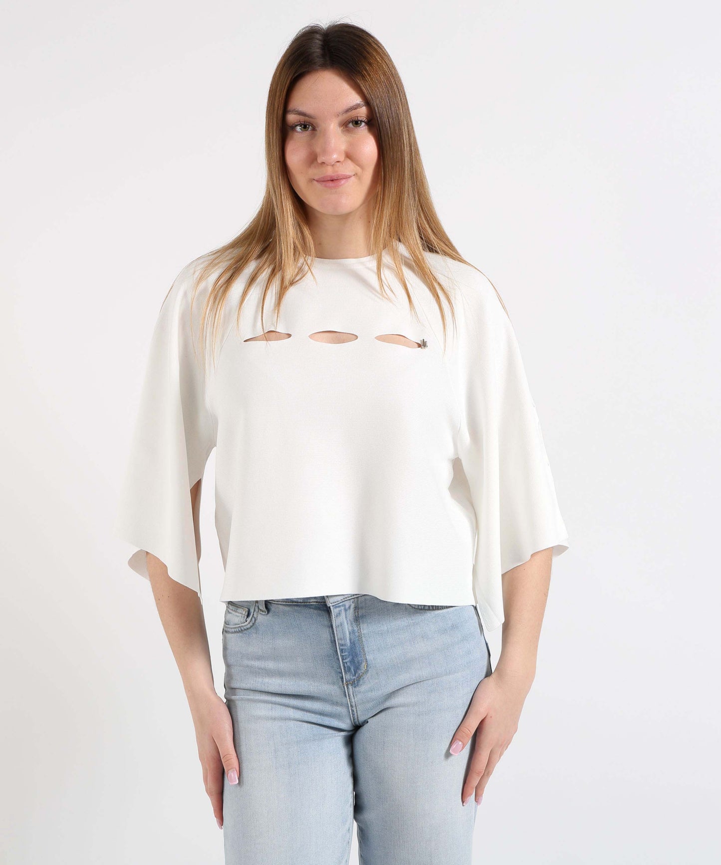 LIUJO BLACK Cut-out top