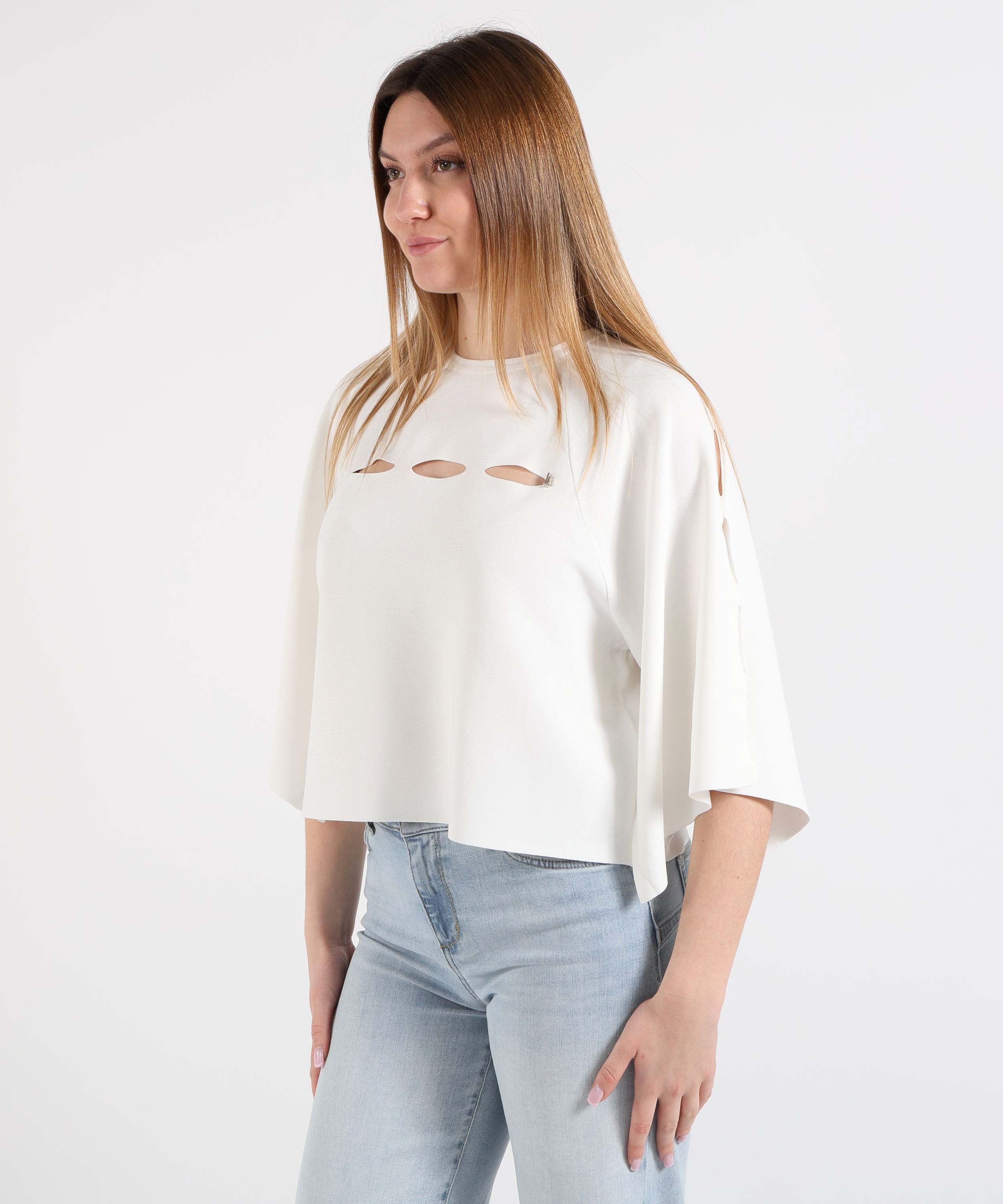 LIUJO BLACK Maglia con cut-out