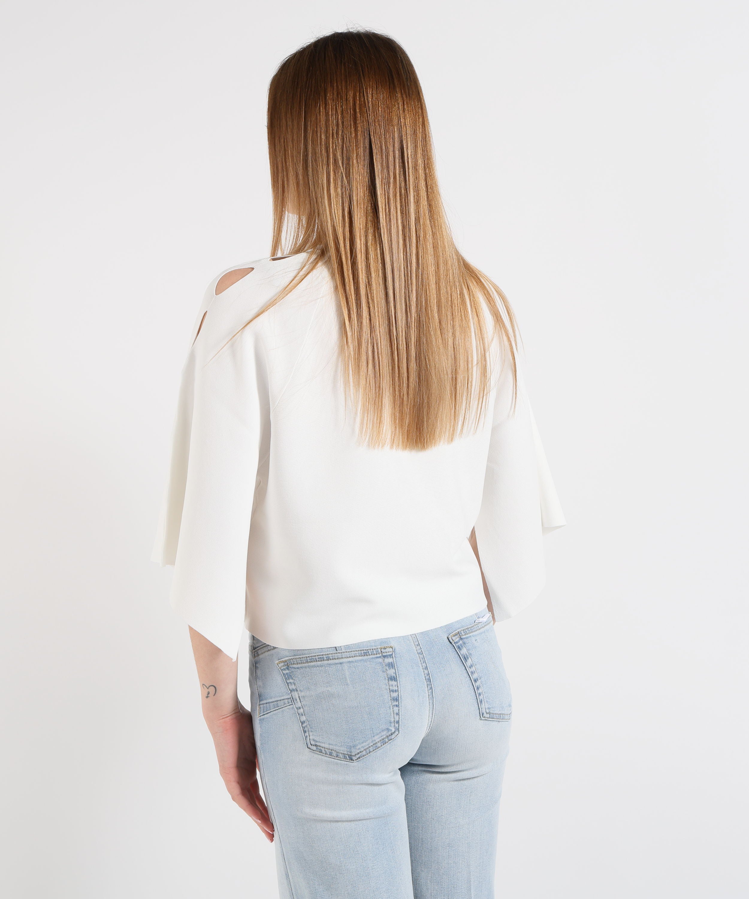 LIUJO BLACK Maglia con cut-out