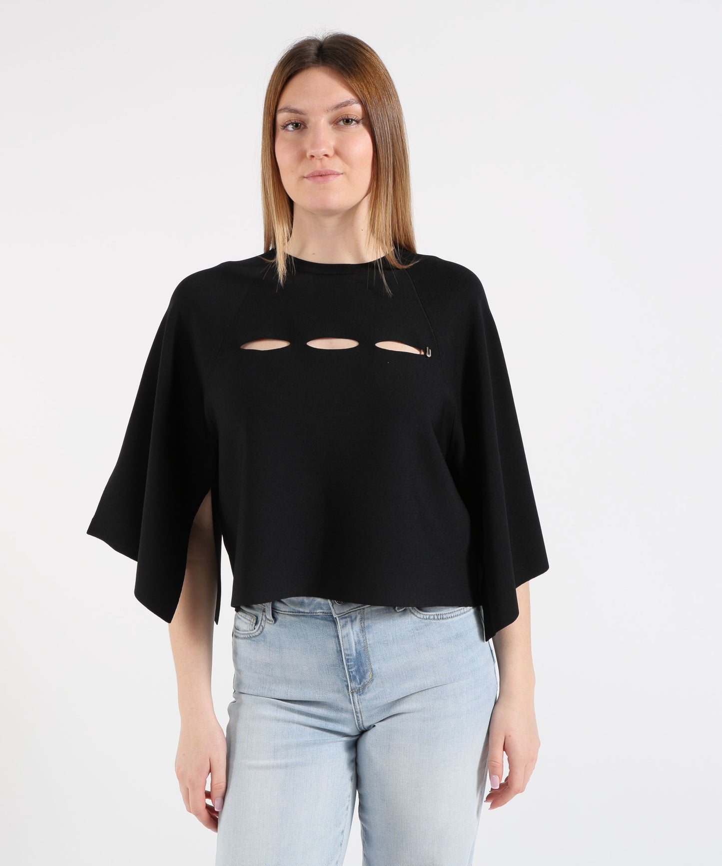 LIUJO BLACK Cut-out top