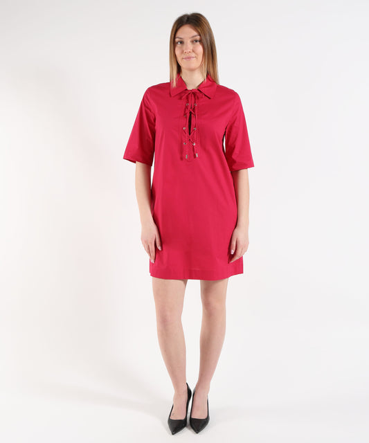 LIUJO WHITE Poplin Short Dress