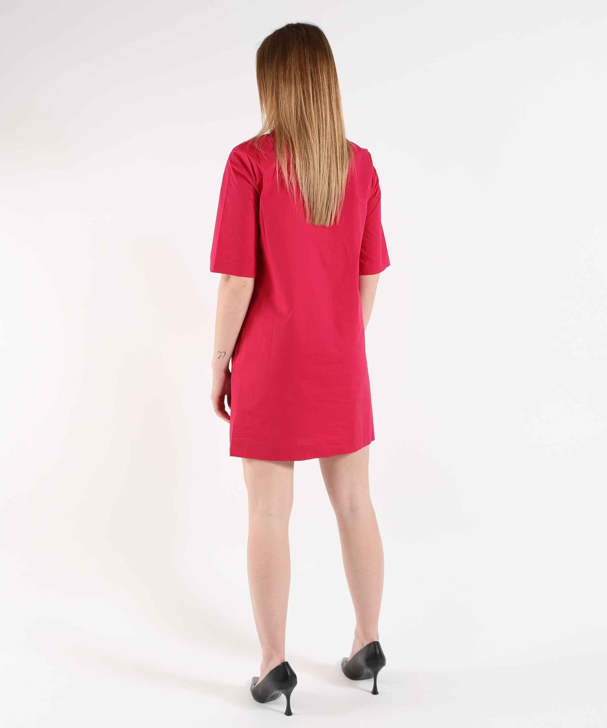 Abiti LIUJO WHITE Abito corto in popeline Rosso | LIUJO WHITE