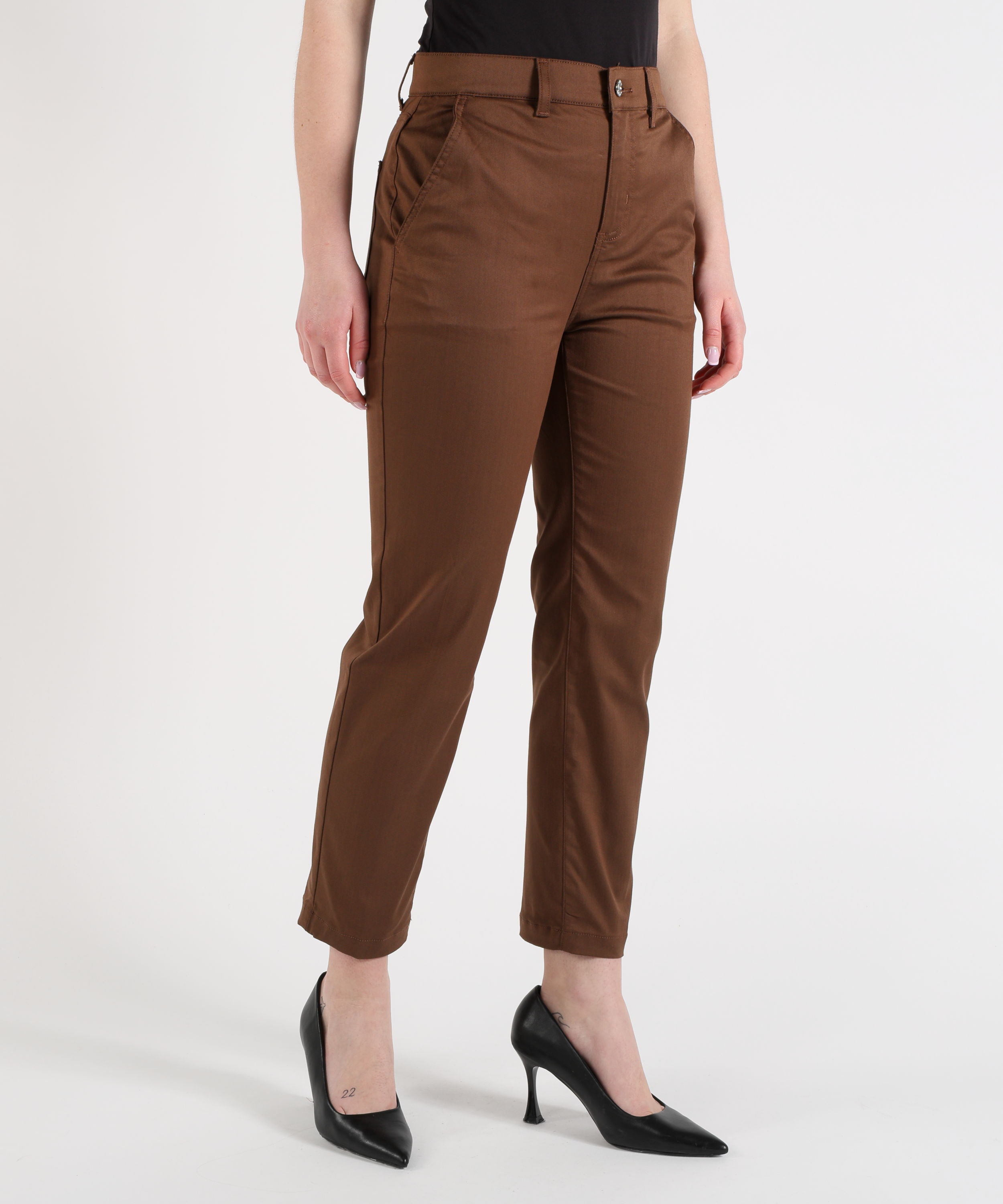 Trousers LIUJO WHITE Capri Chino Pants Biscotto | LIUJO WHITE