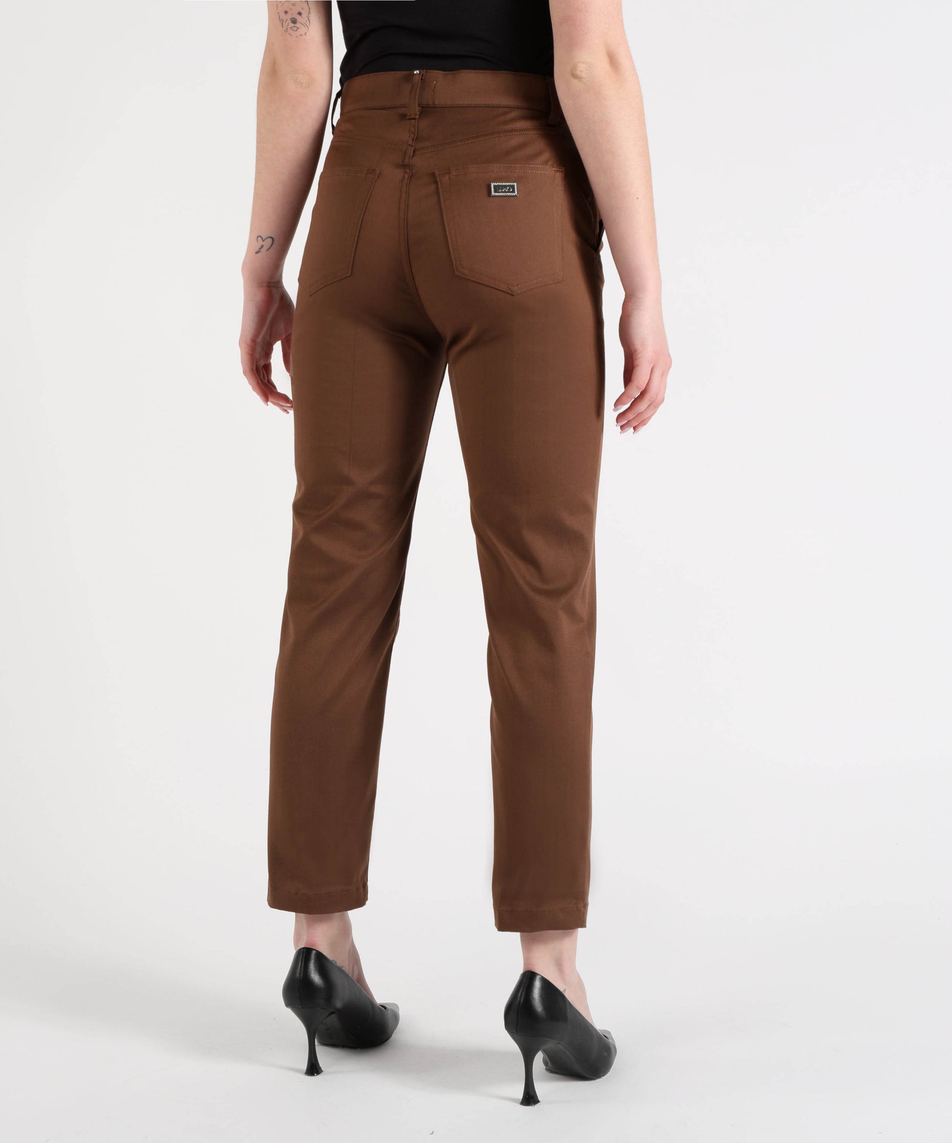 Trousers LIUJO WHITE Capri Chino Pants Biscotto | LIUJO WHITE