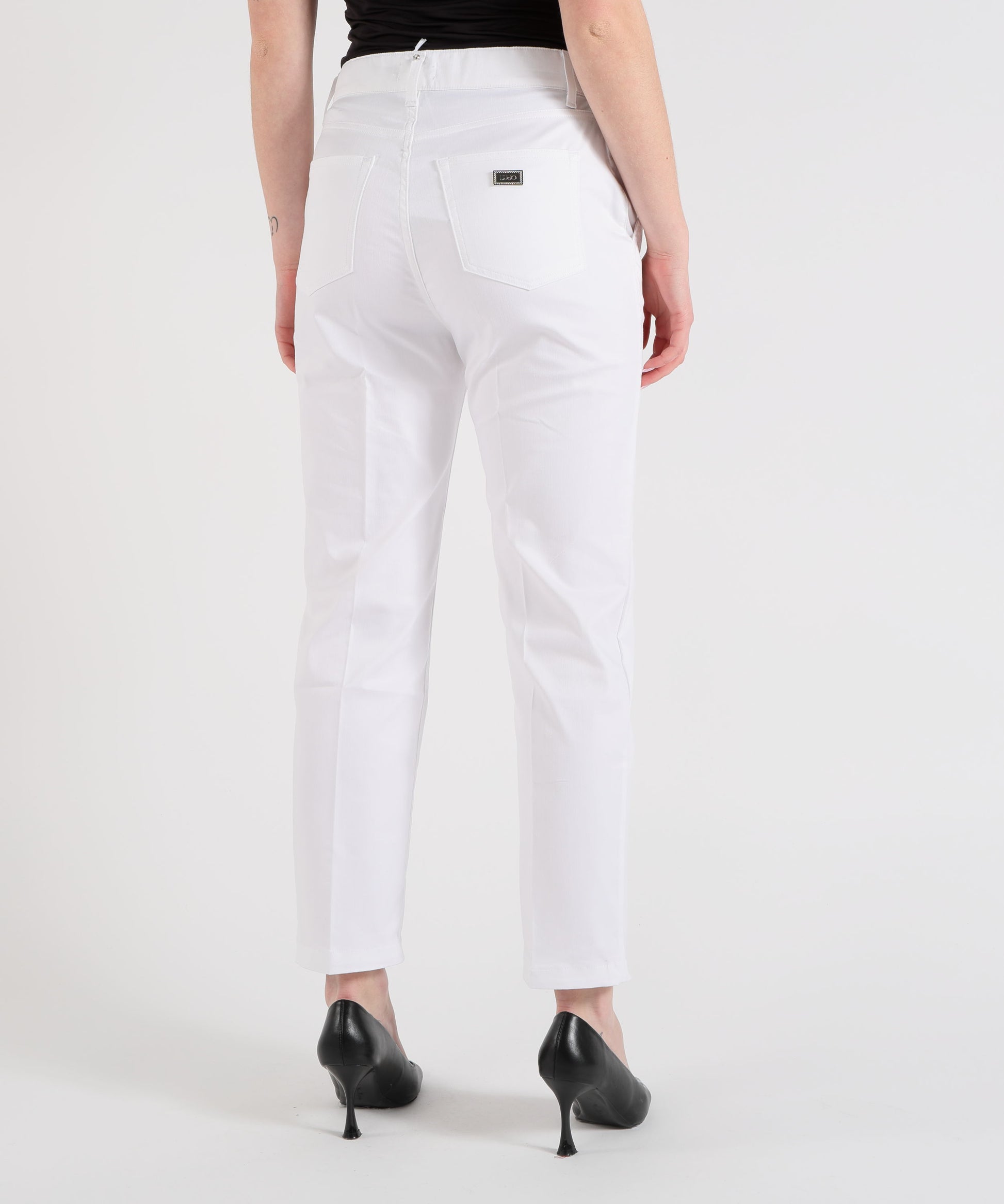 Trousers LIUJO WHITE Capri Chino Pants Bianco ottico | LIUJO WHITE