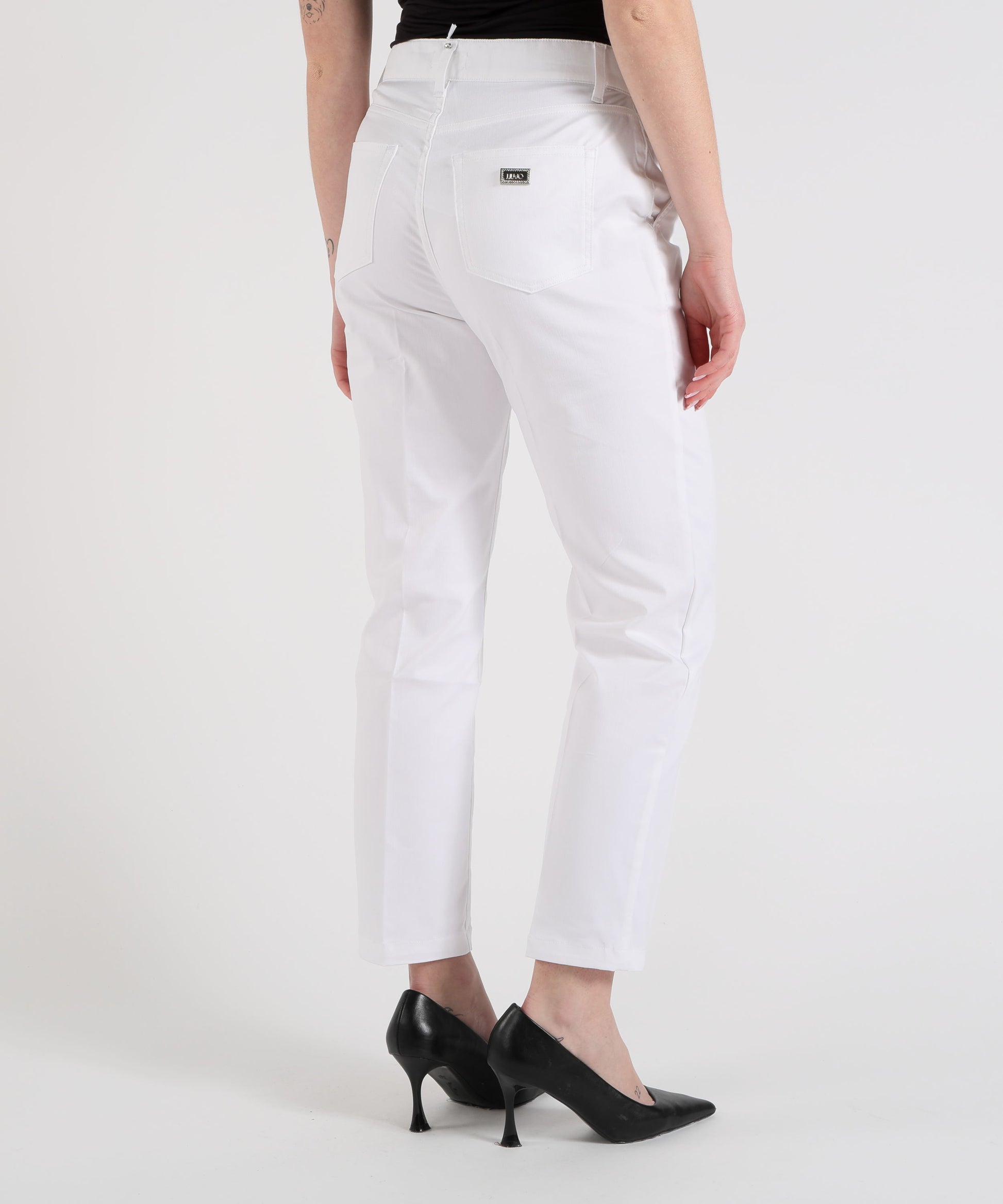 Trousers LIUJO WHITE Capri Chino Pants Bianco ottico | LIUJO WHITE