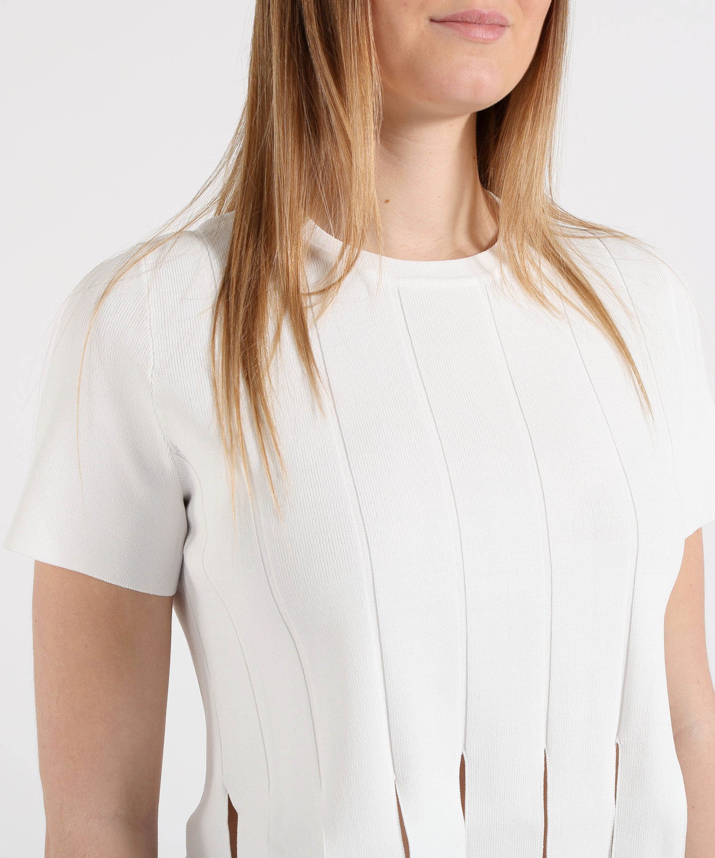 LIUJO BLACK Fringe top