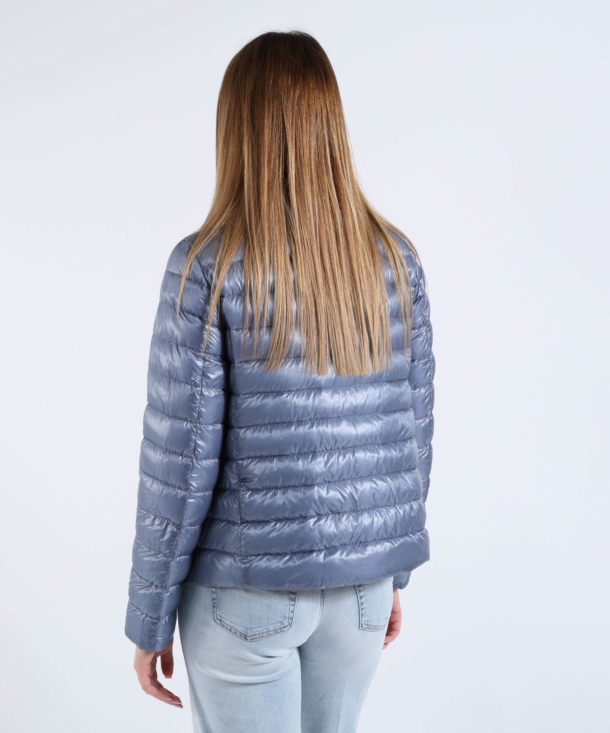 Piumini HERNO Cappa reversibile ultralight in nylon Tortora/azzurro | HERNO