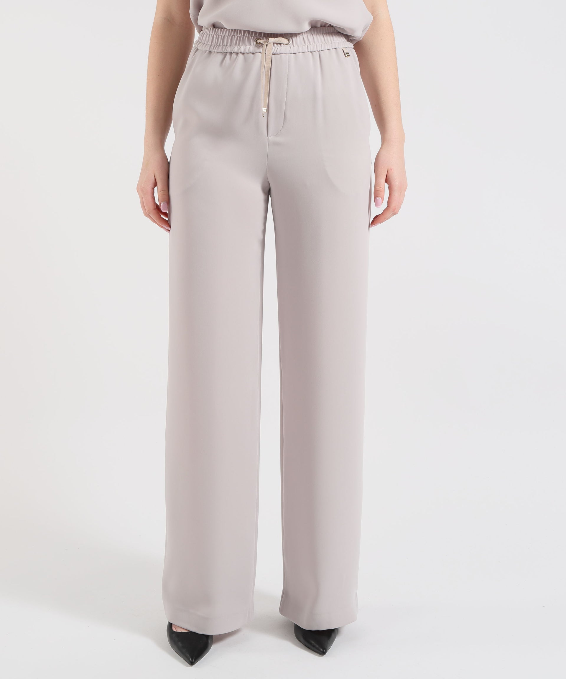 HERNO Pantaloni Palazzo Donna Herno in Cady