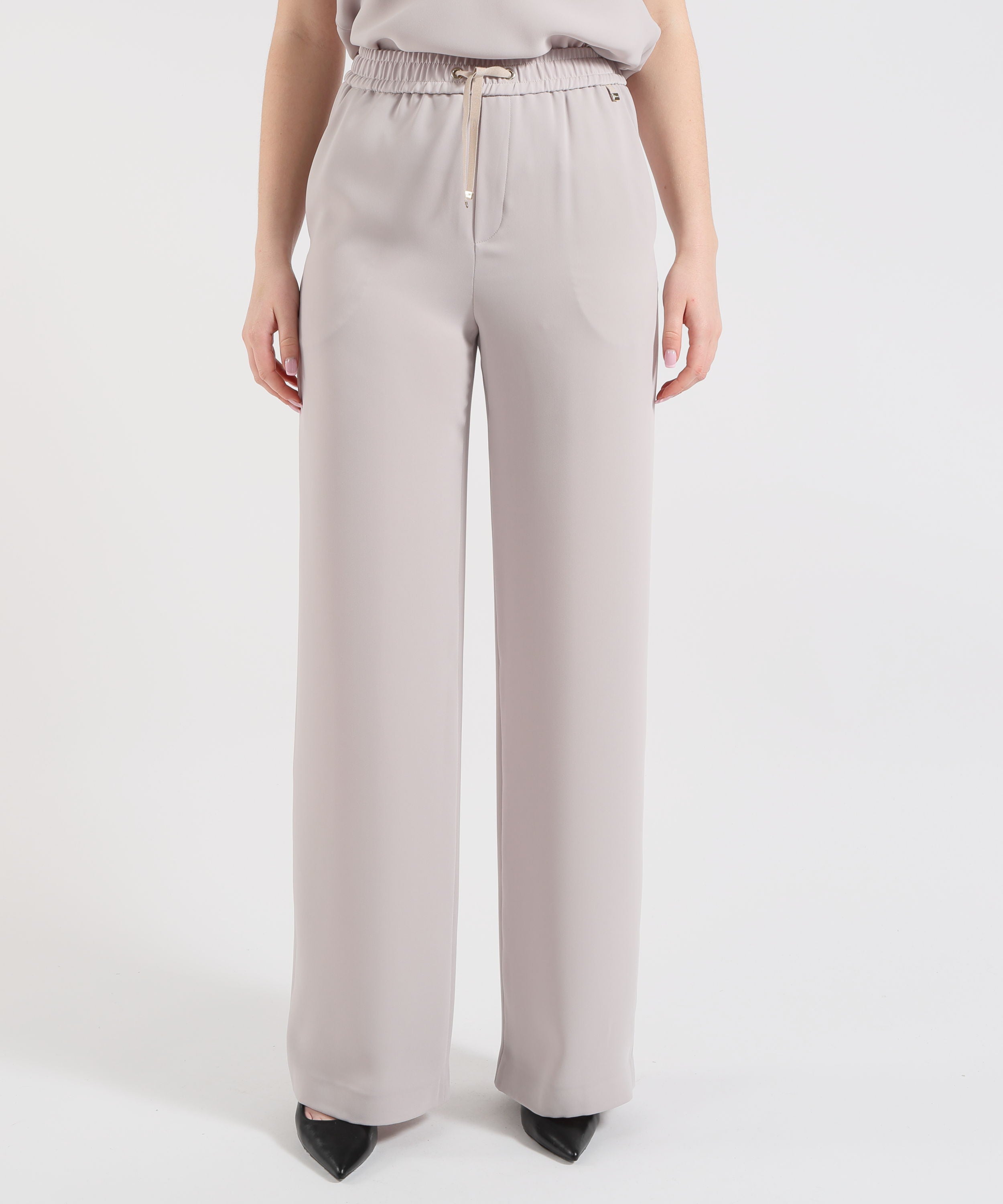 HERNO Pantaloni Palazzo Donna Herno in Cady