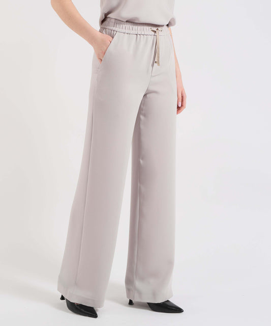 HERNO Pantaloni Palazzo Donna Herno in Cady