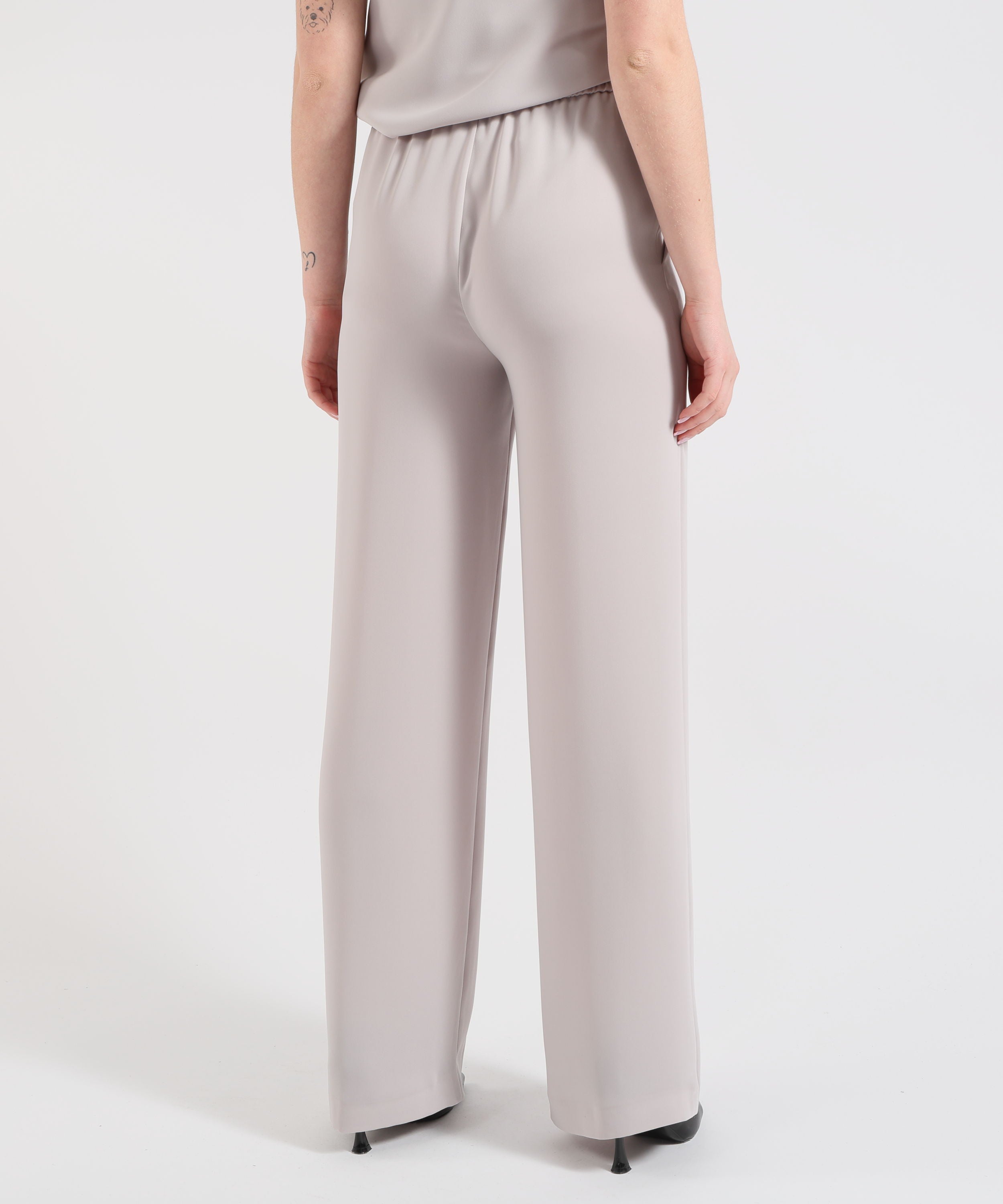 HERNO Pantaloni Palazzo Donna Herno in Cady