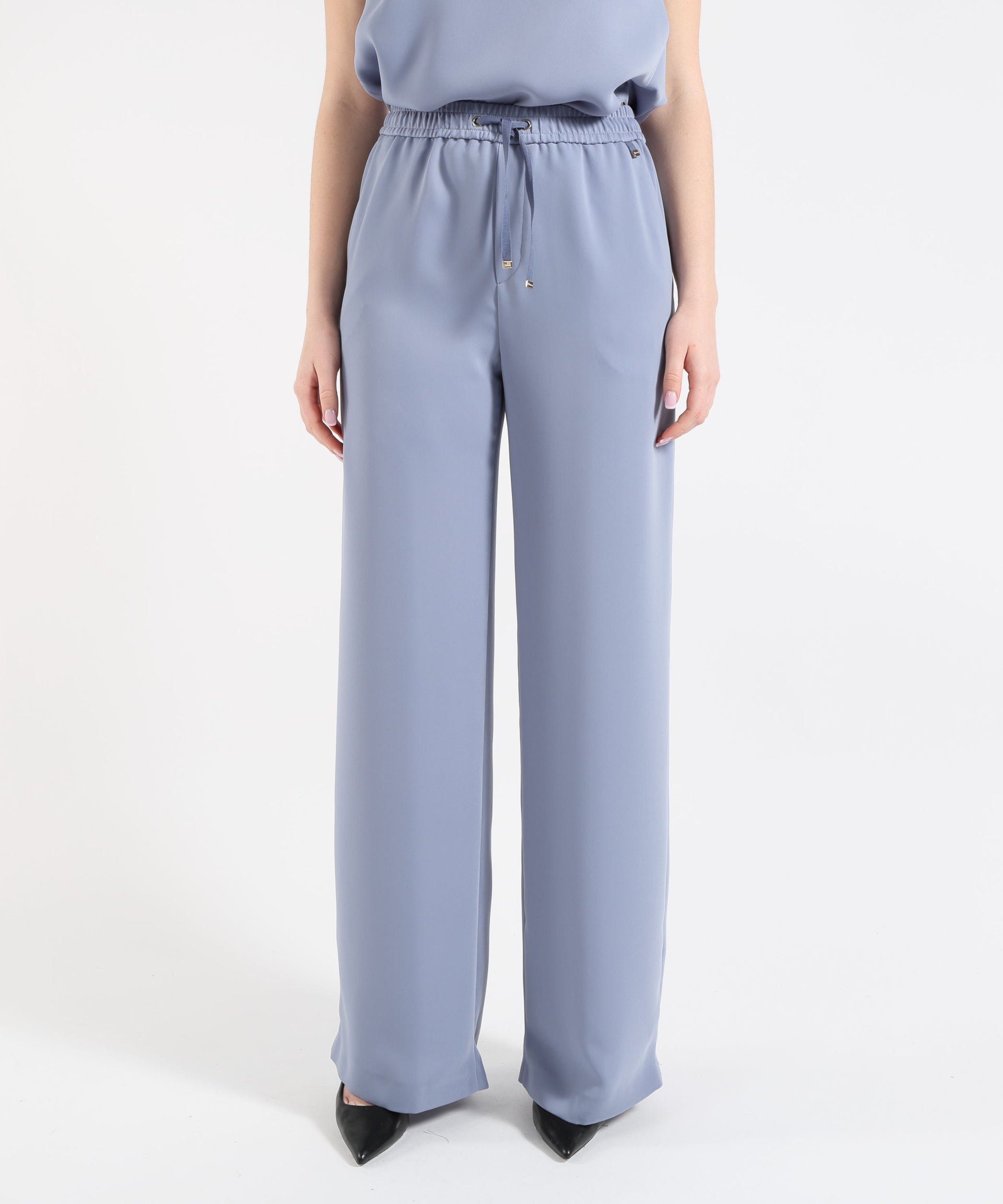 HERNO Pantaloni Palazzo Donna Herno in Cady