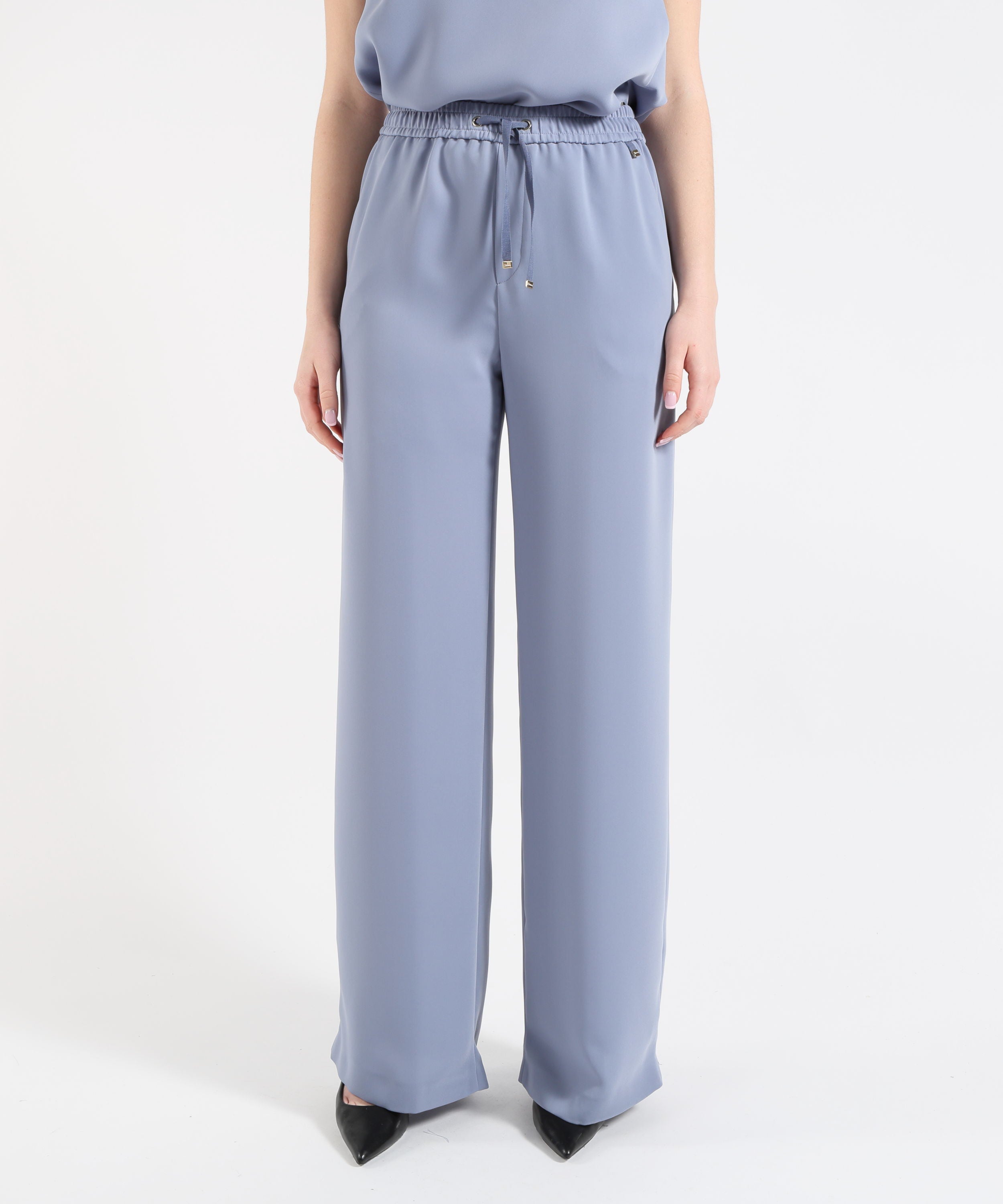 HERNO Pantaloni Palazzo Donna Herno in Cady