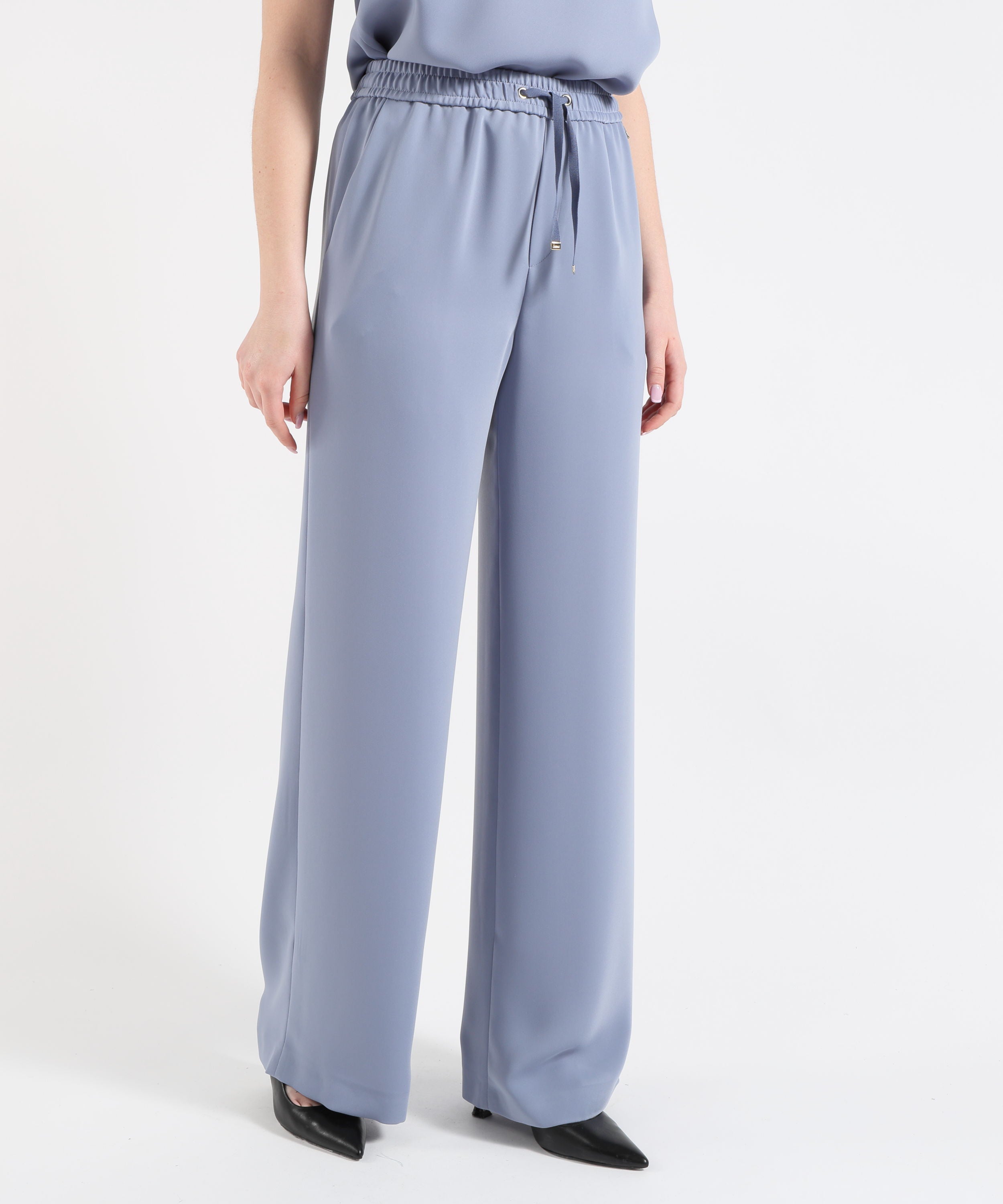 HERNO Pantaloni Palazzo Donna Herno in Cady