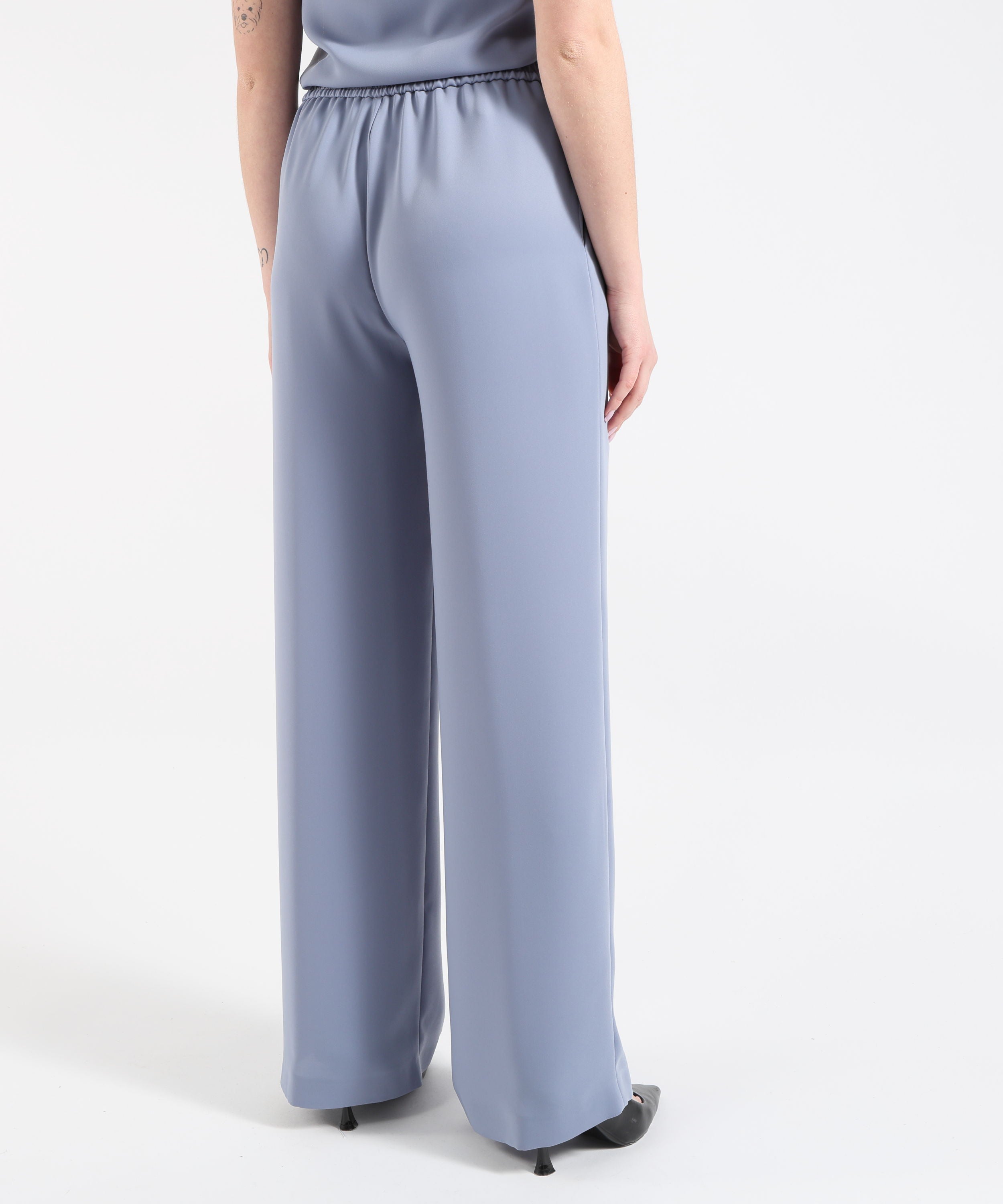 HERNO Pantaloni Palazzo Donna Herno in Cady